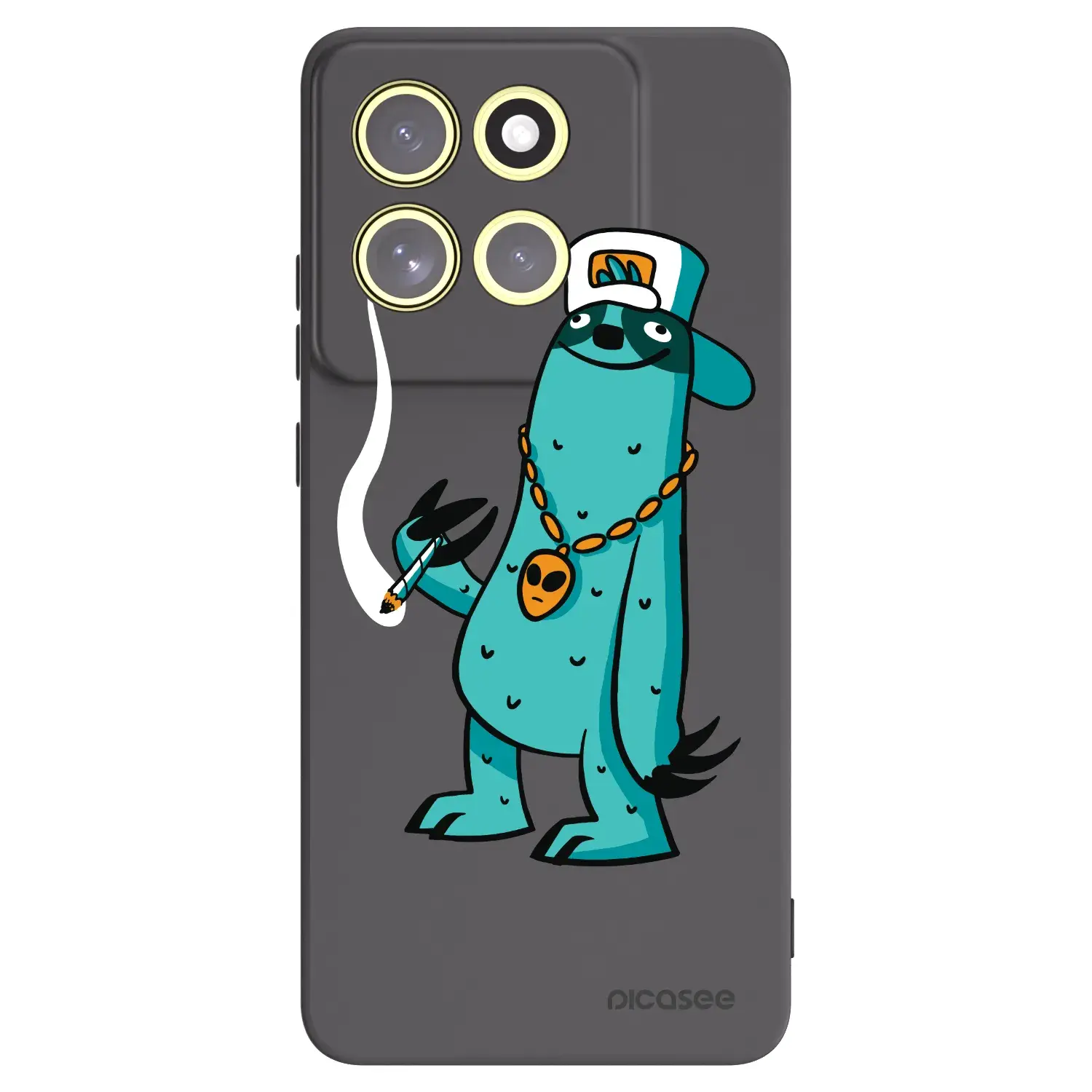 Silikonový černý obal pro Motorola Moto G86 Power 5G - Earth - Je mi fajn
