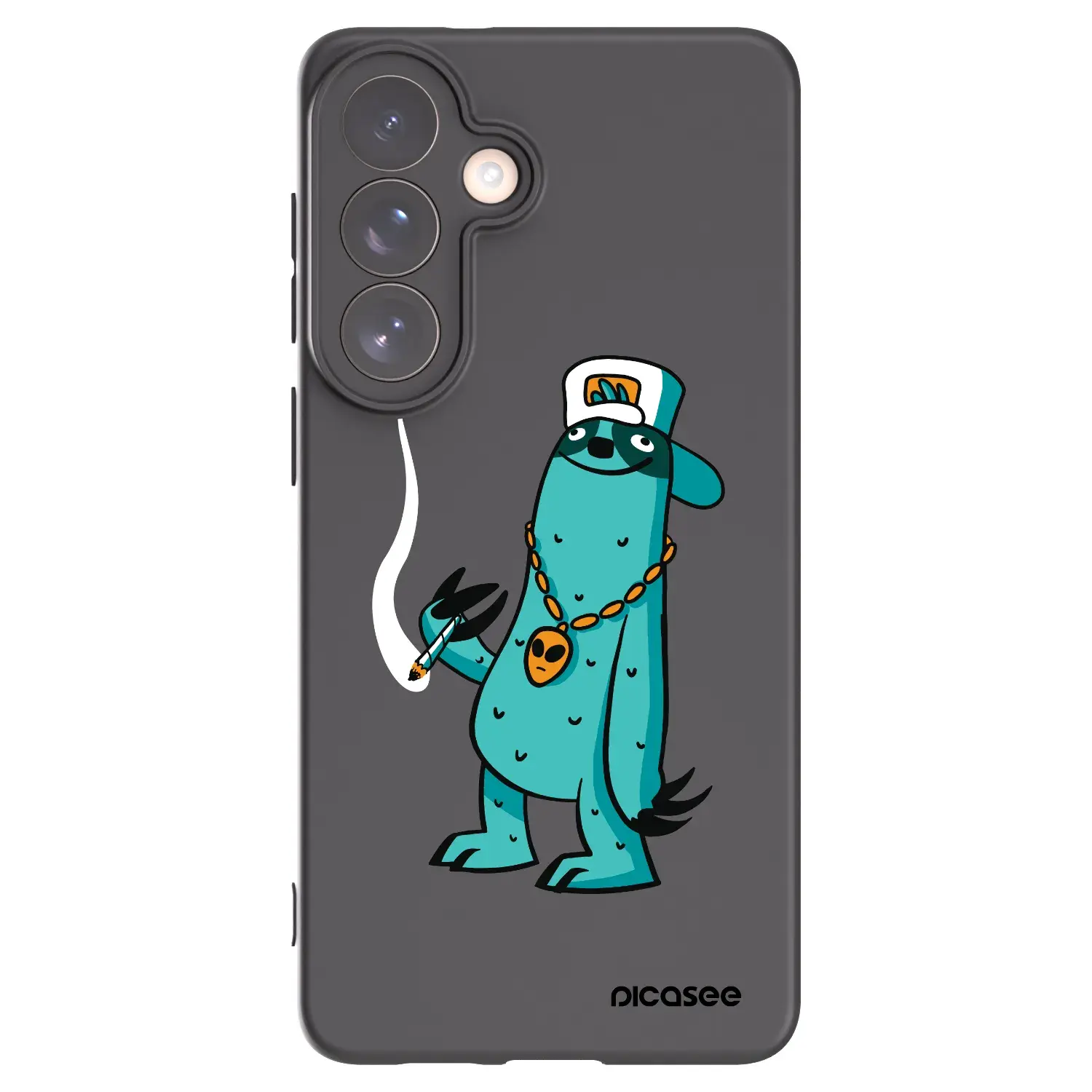 Silikonový černý obal pro Samsung Galaxy S26+ - Earth - Je mi fajn
