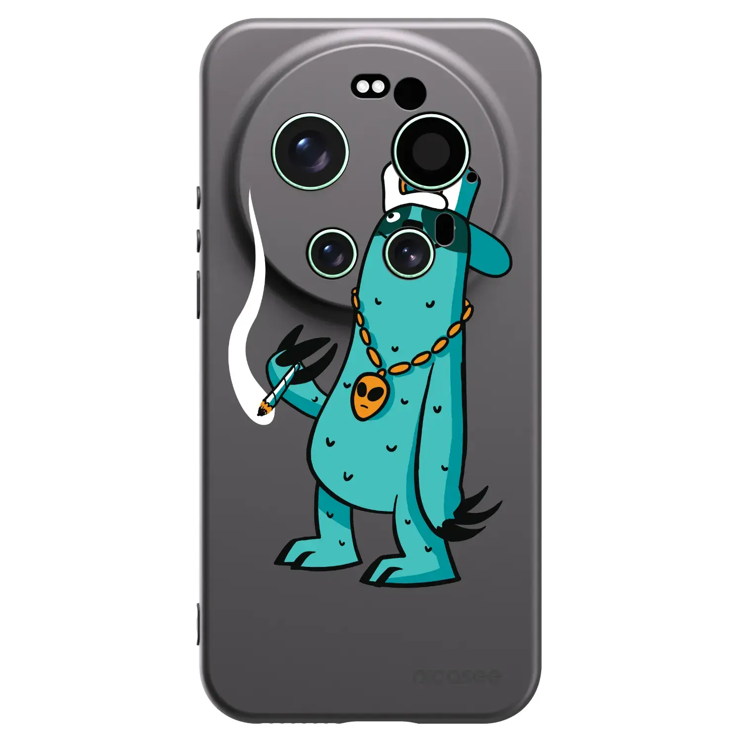Silikonový černý obal pro Xiaomi 17 Ultra - Earth - Je mi fajn