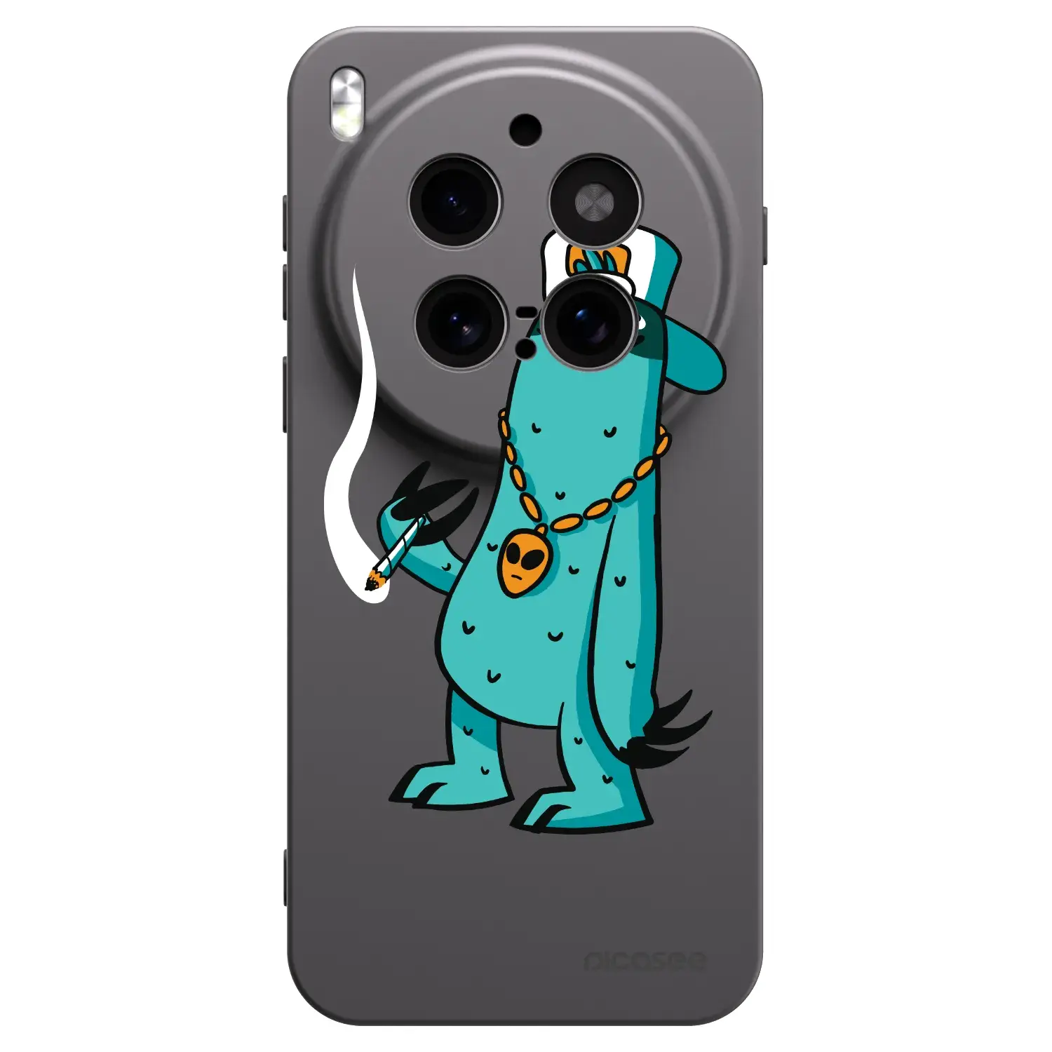 Silikonový černý obal pro Vivo X300 Pro - Earth - Je mi fajn