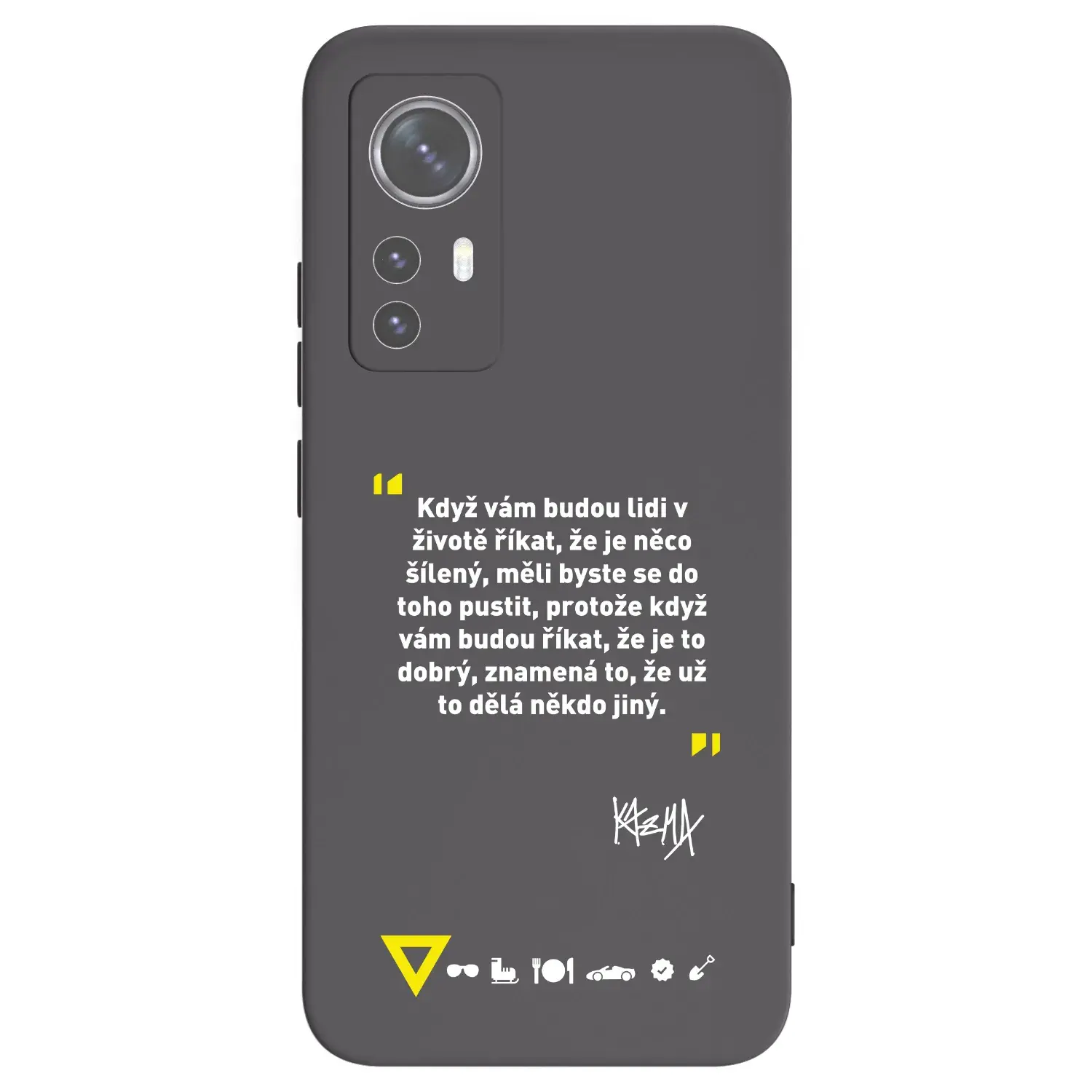 Silikonový černý obal pro Xiaomi 12X - Kazma - MĚLI BYSTE SE DO TOHO PUSTIT