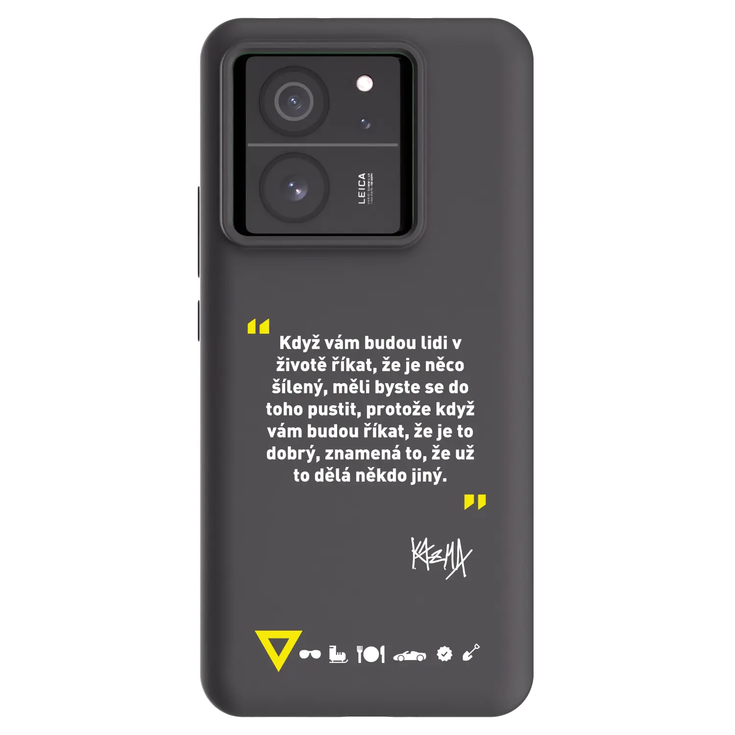 Silikonový černý obal pro Xiaomi 13T Pro - Kazma - MĚLI BYSTE SE DO TOHO PUSTIT