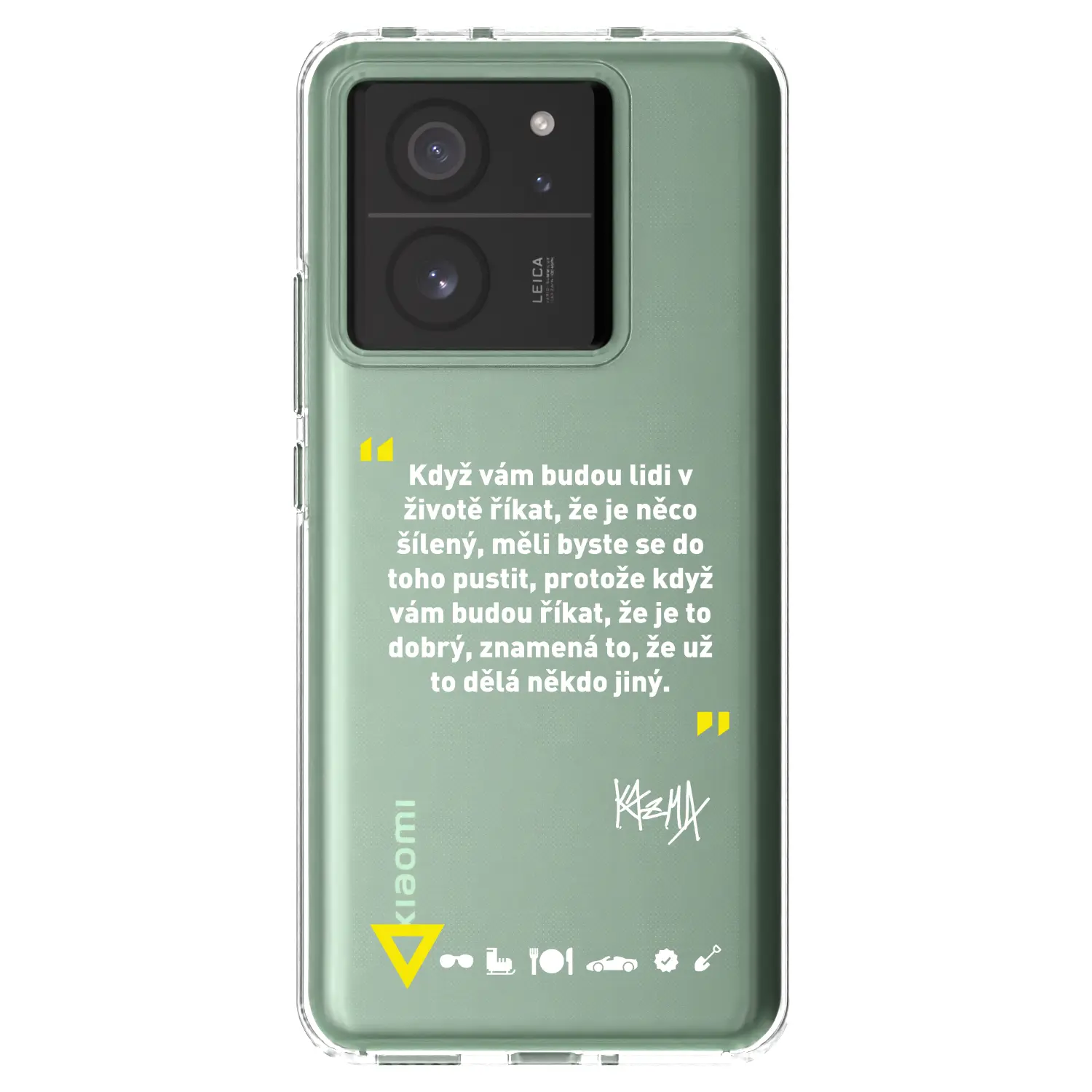 Silikonový průhledný obal pro Xiaomi 13T Pro - Kazma - MĚLI BYSTE SE DO TOHO PUSTIT
