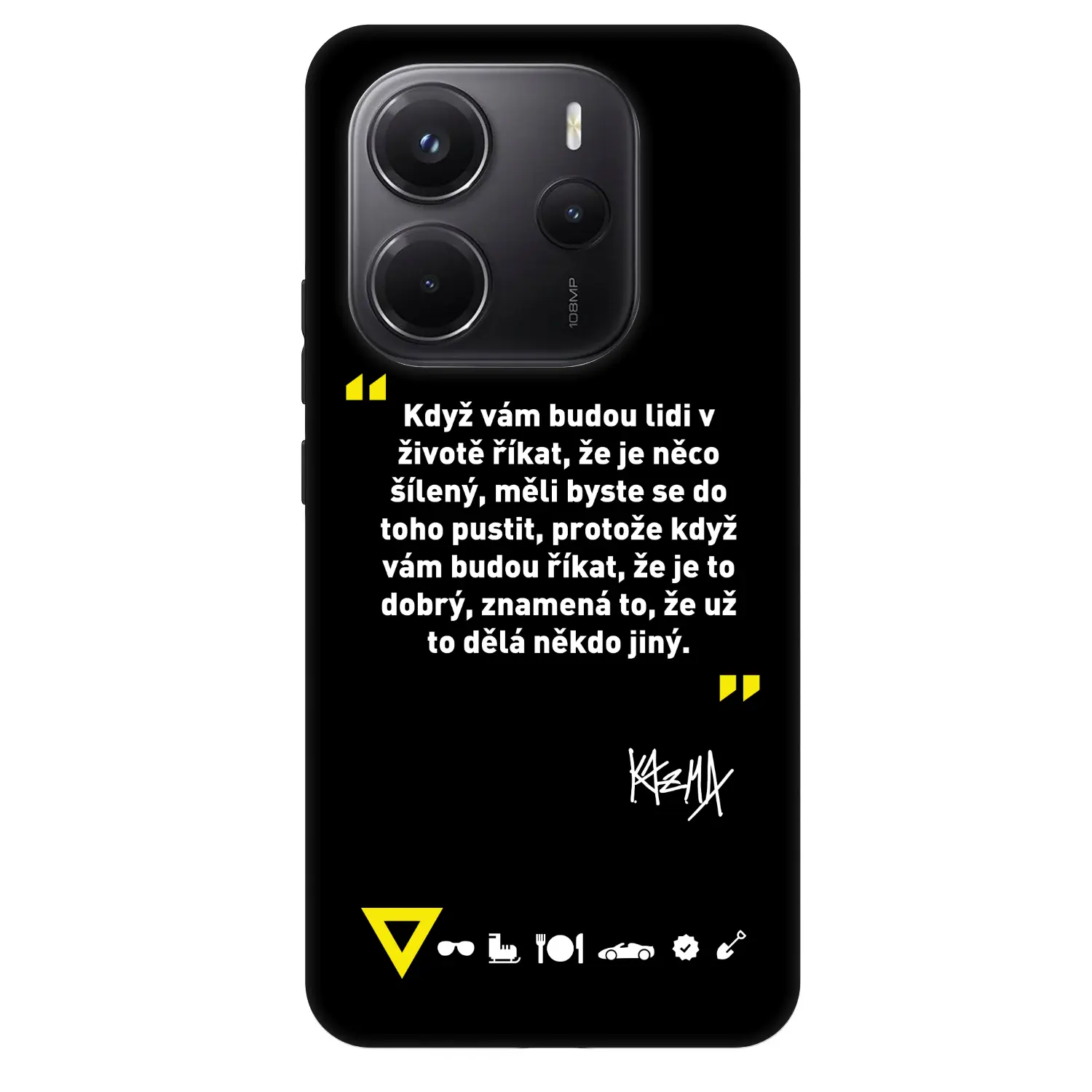 Fashion Case pro Xiaomi Redmi Note 14 5G - Kazma - MĚLI BYSTE SE DO TOHO PUSTIT