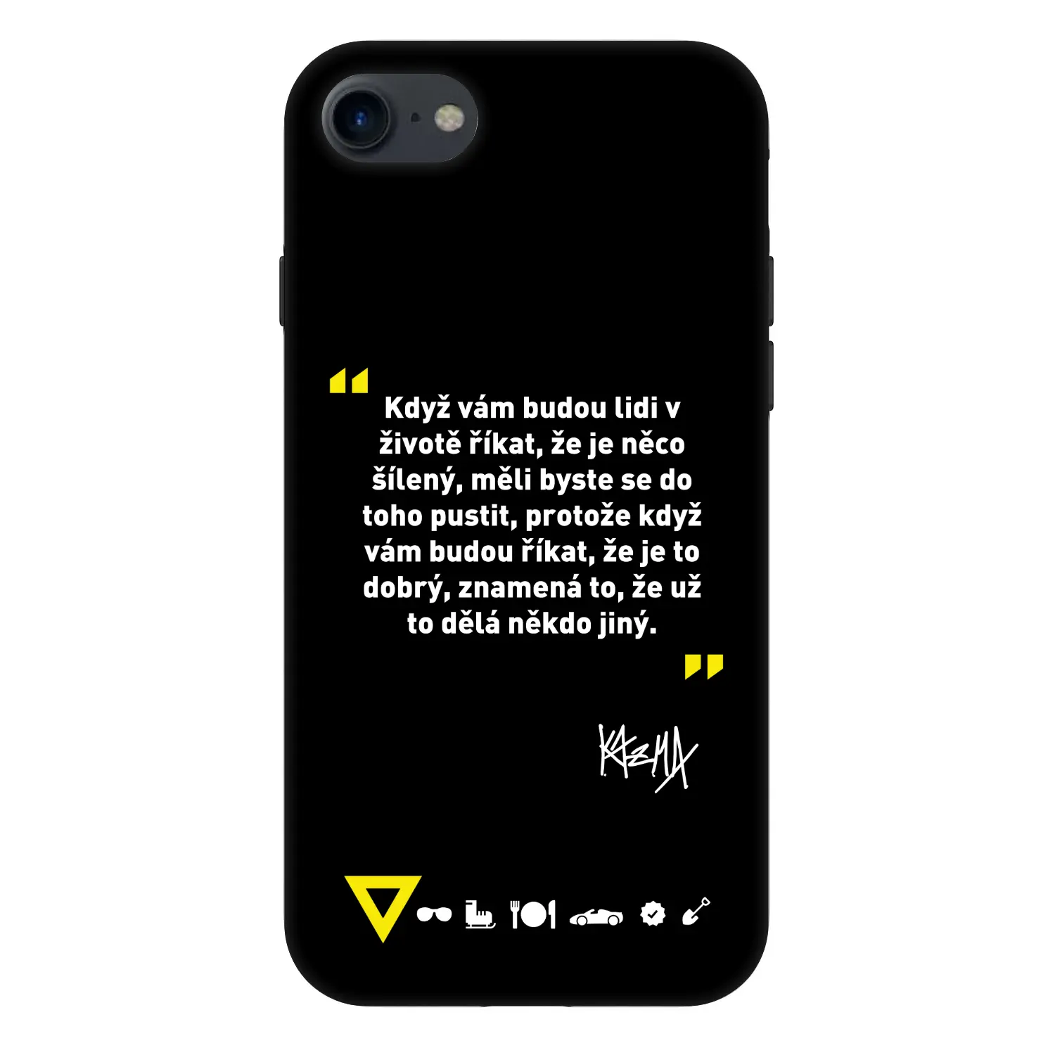 Fashion Case pro Apple iPhone SE 2022 - Kazma - MĚLI BYSTE SE DO TOHO PUSTIT