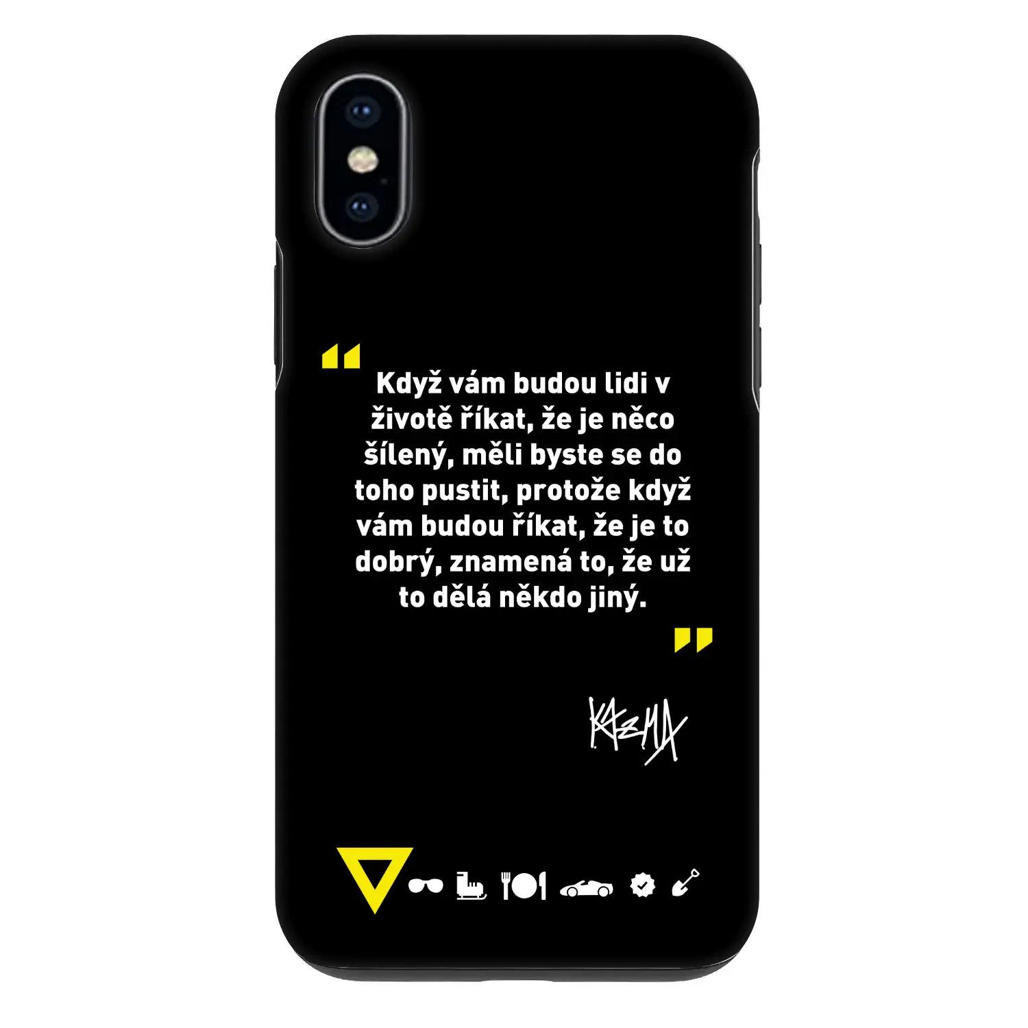 Fashion Case pro Apple iPhone X/XS - Kazma - MĚLI BYSTE SE DO TOHO PUSTIT