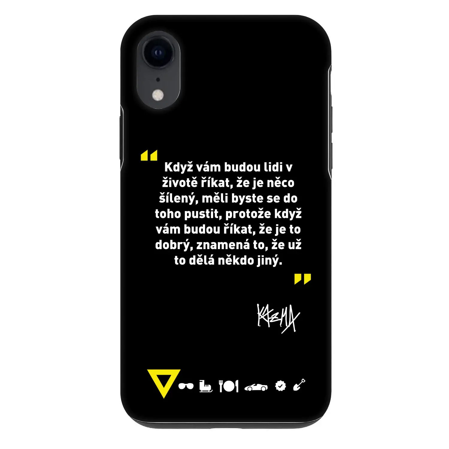 Fashion Case pro Apple iPhone XR - Kazma - MĚLI BYSTE SE DO TOHO PUSTIT
