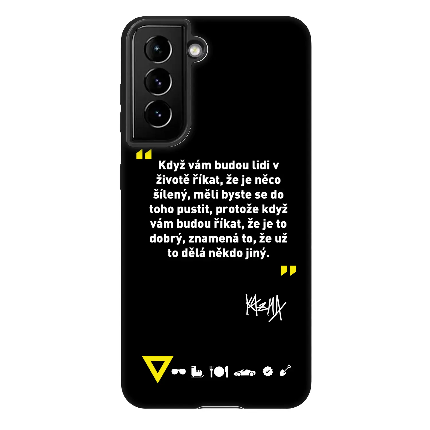 Fashion Case pro Samsung Galaxy S21 FE 5G - Kazma - MĚLI BYSTE SE DO TOHO PUSTIT