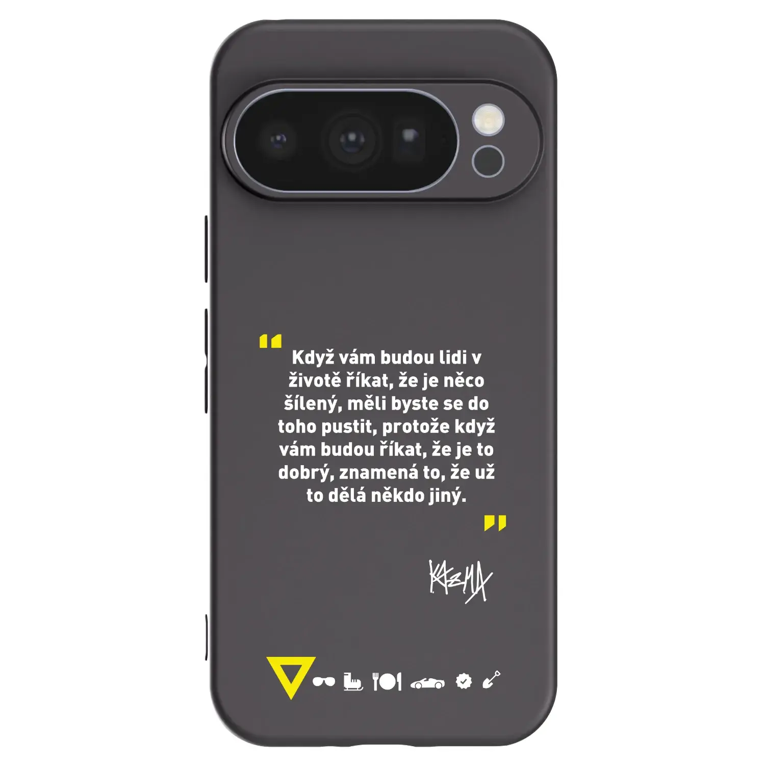 Silikonový černý obal pro Google Pixel 10 Pro - Kazma - MĚLI BYSTE SE DO TOHO PUSTIT