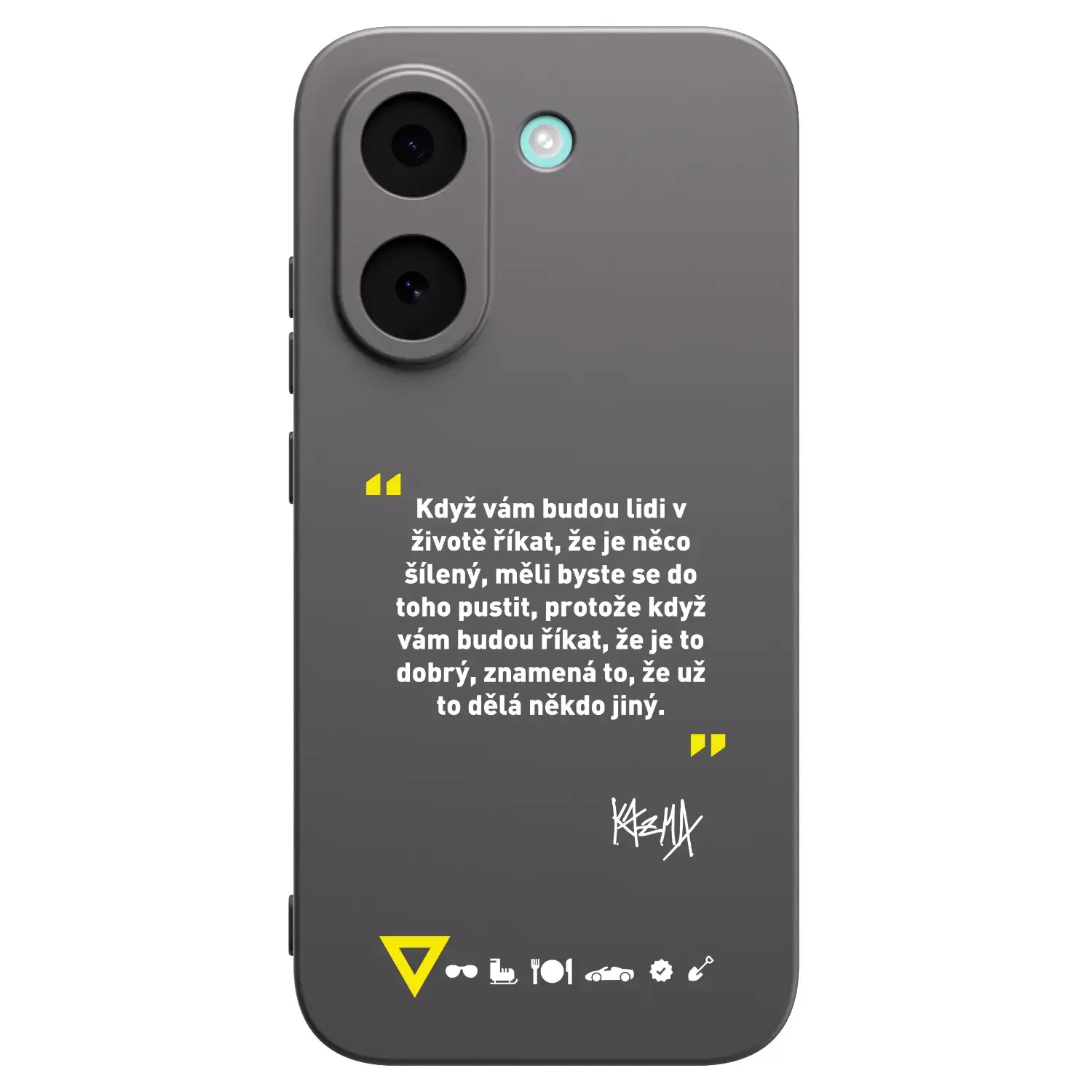 Silikonový černý obal pro Xiaomi Poco X8 Pro - Kazma - MĚLI BYSTE SE DO TOHO PUSTIT