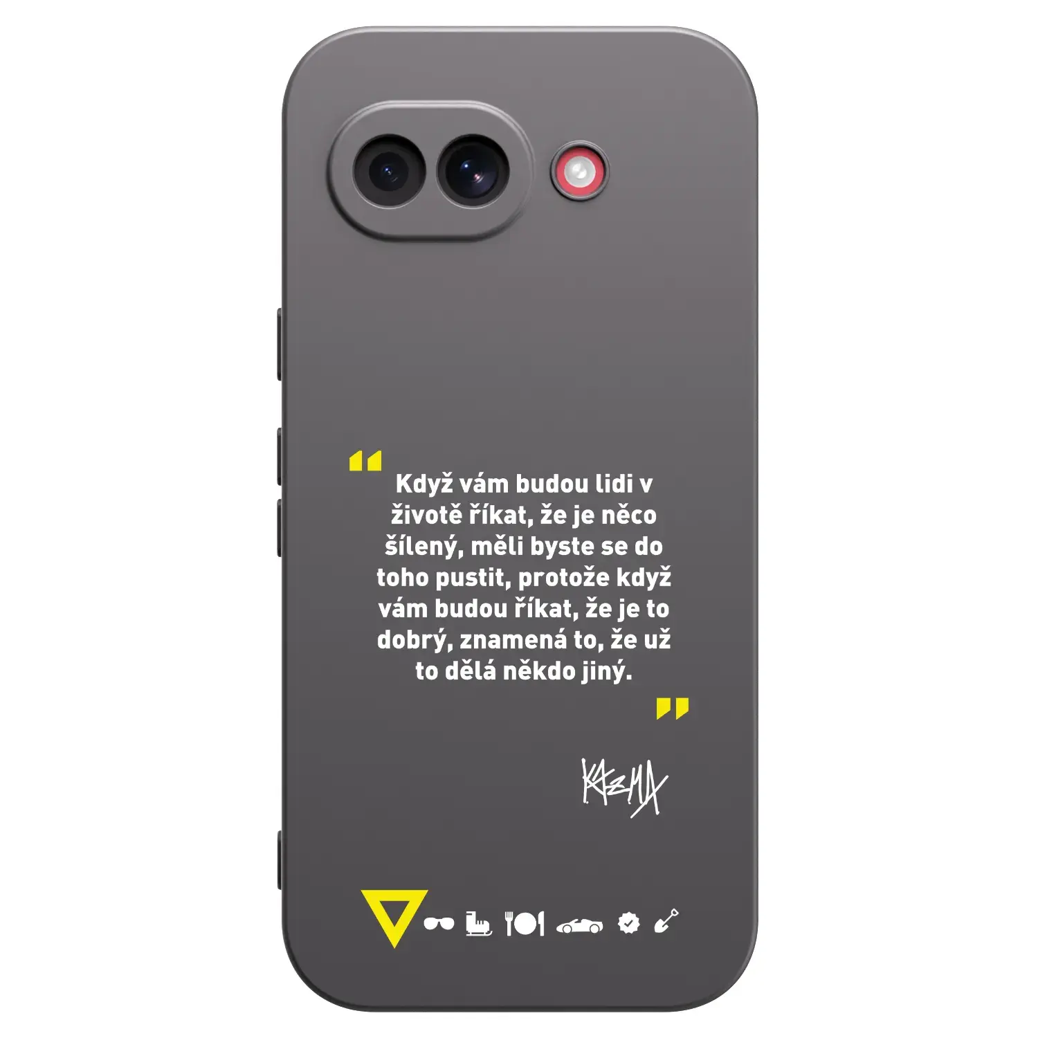 Silikonový černý obal pro Google Pixel 10a - Kazma - MĚLI BYSTE SE DO TOHO PUSTIT
