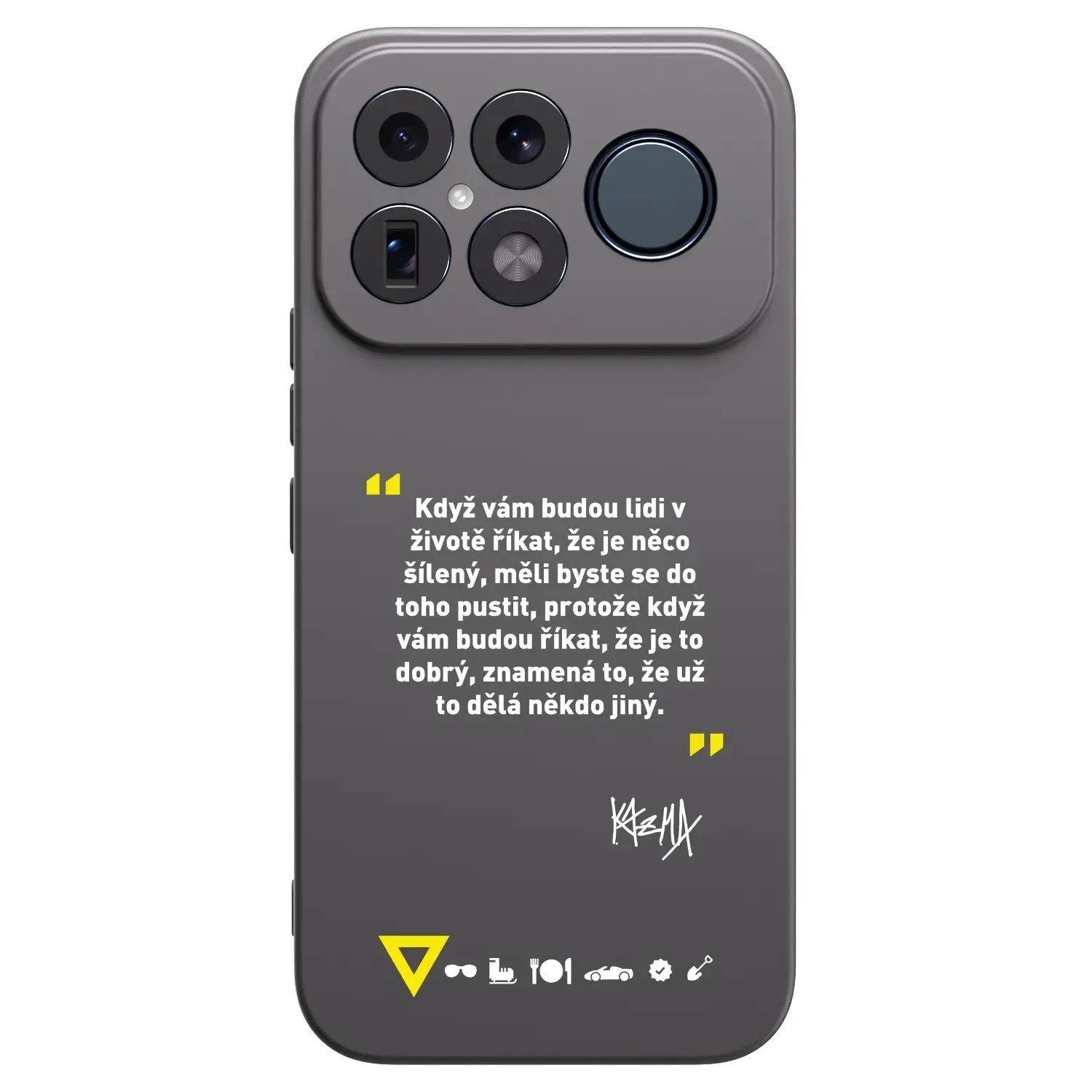 Silikonový černý obal pro Xiaomi Poco F8 Ultra - Kazma - MĚLI BYSTE SE DO TOHO PUSTIT