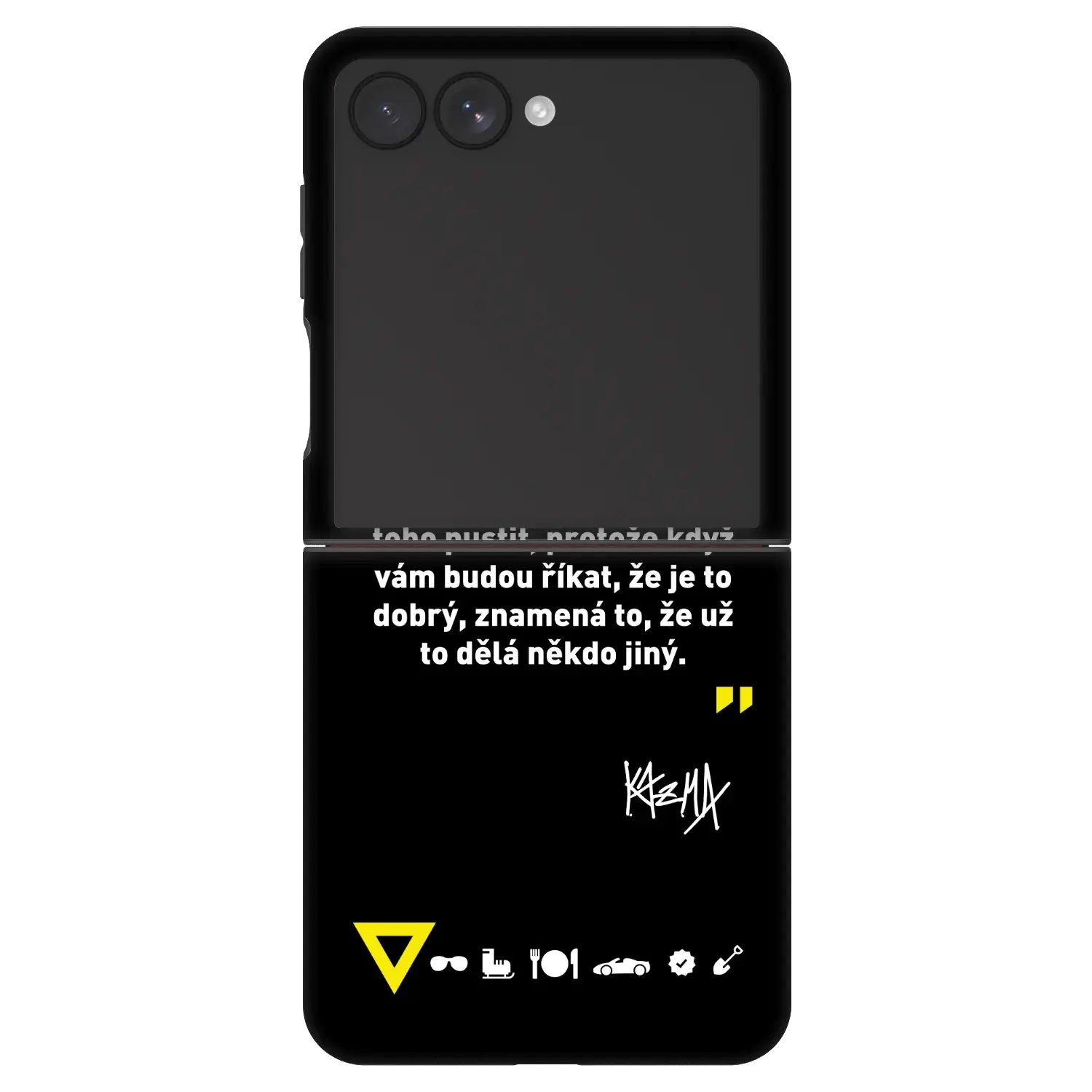 Fashion Case pro Samsung Galaxy Z Flip7 5G - Kazma - MĚLI BYSTE SE DO TOHO PUSTIT