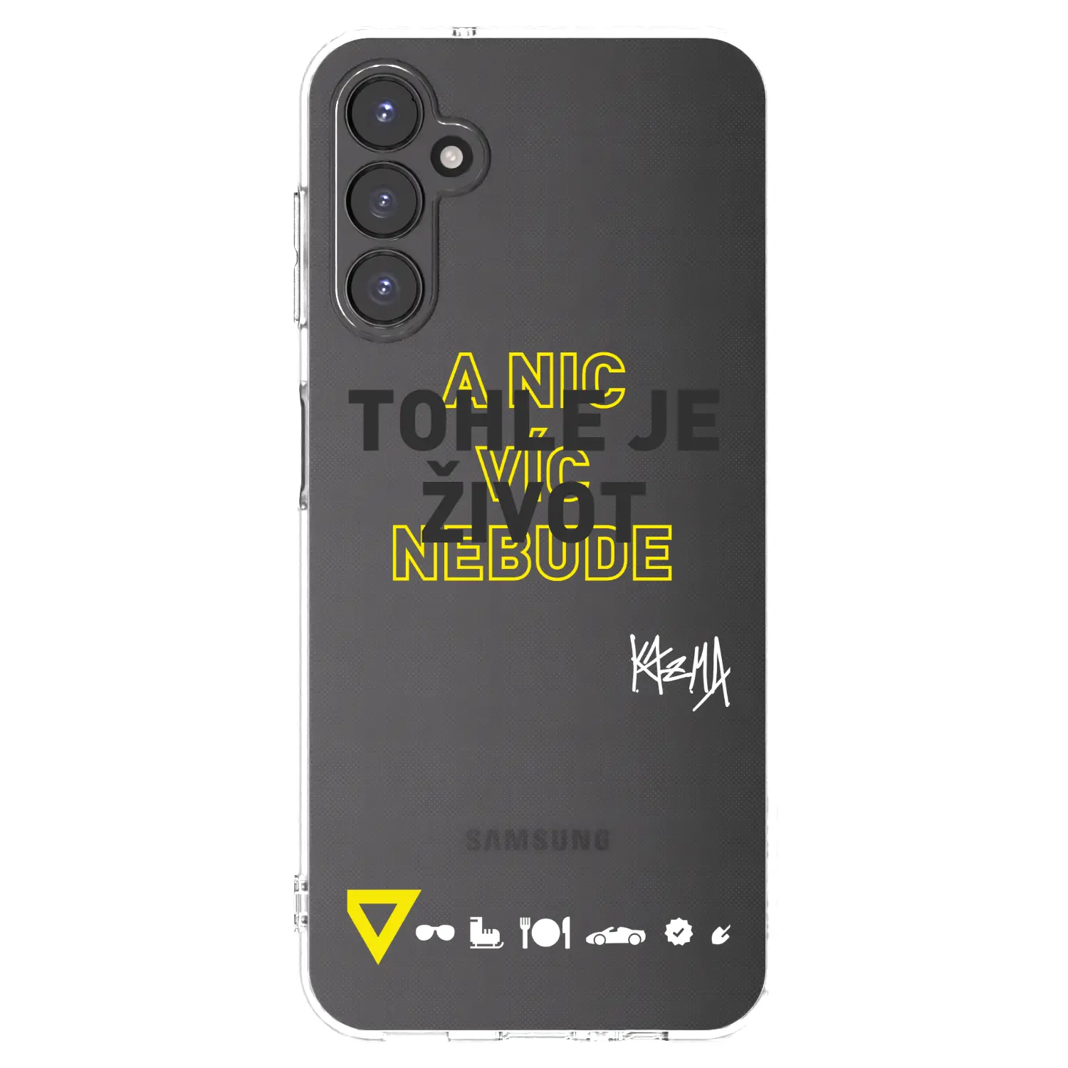 Silikonový průhledný obal pro Samsung Galaxy A14 5G A146P - Kazma - TOHLE JE ŽIVOT A NIC VÍC NEBUDE