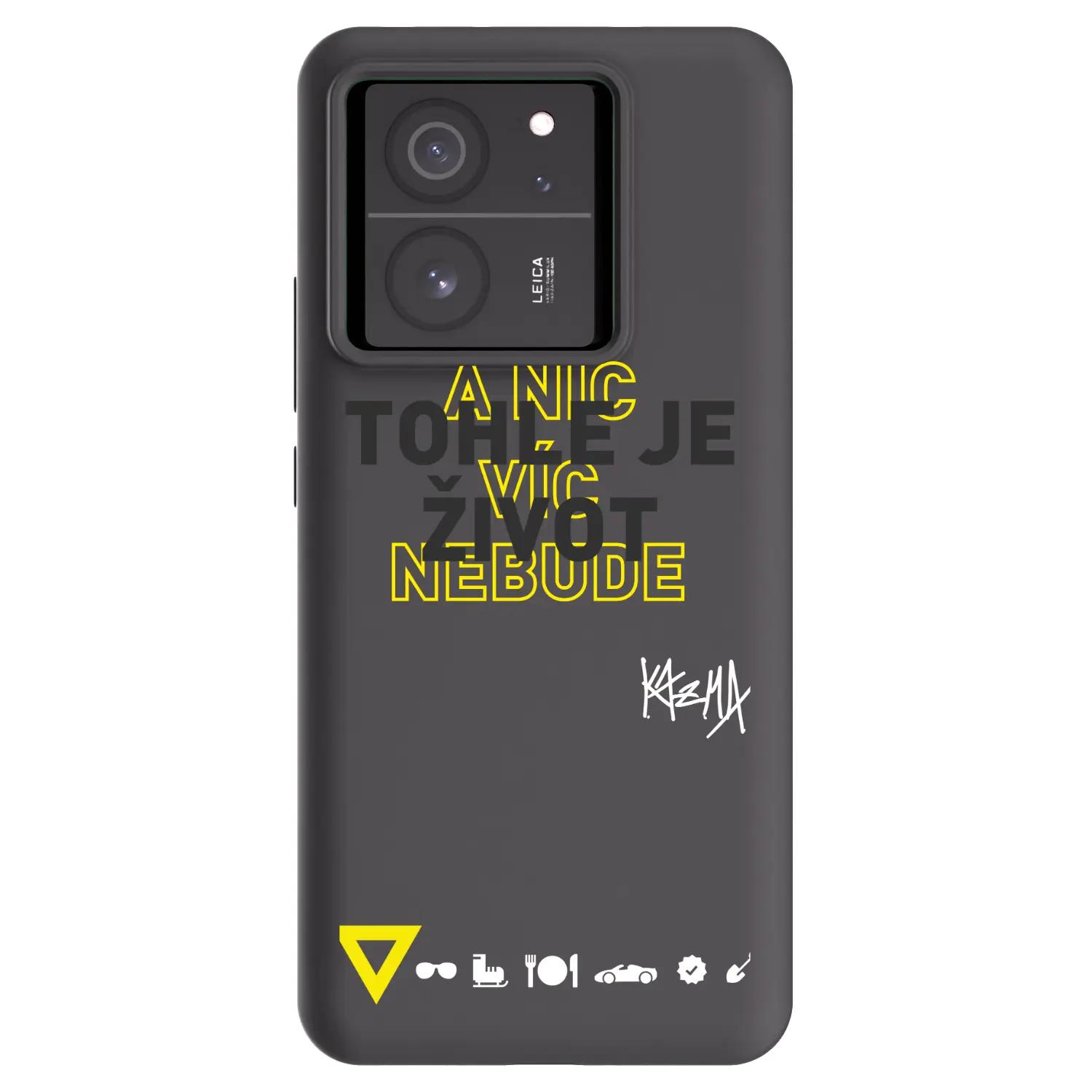 Silikonový černý obal pro Xiaomi 13T Pro - Kazma - TOHLE JE ŽIVOT A NIC VÍC NEBUDE
