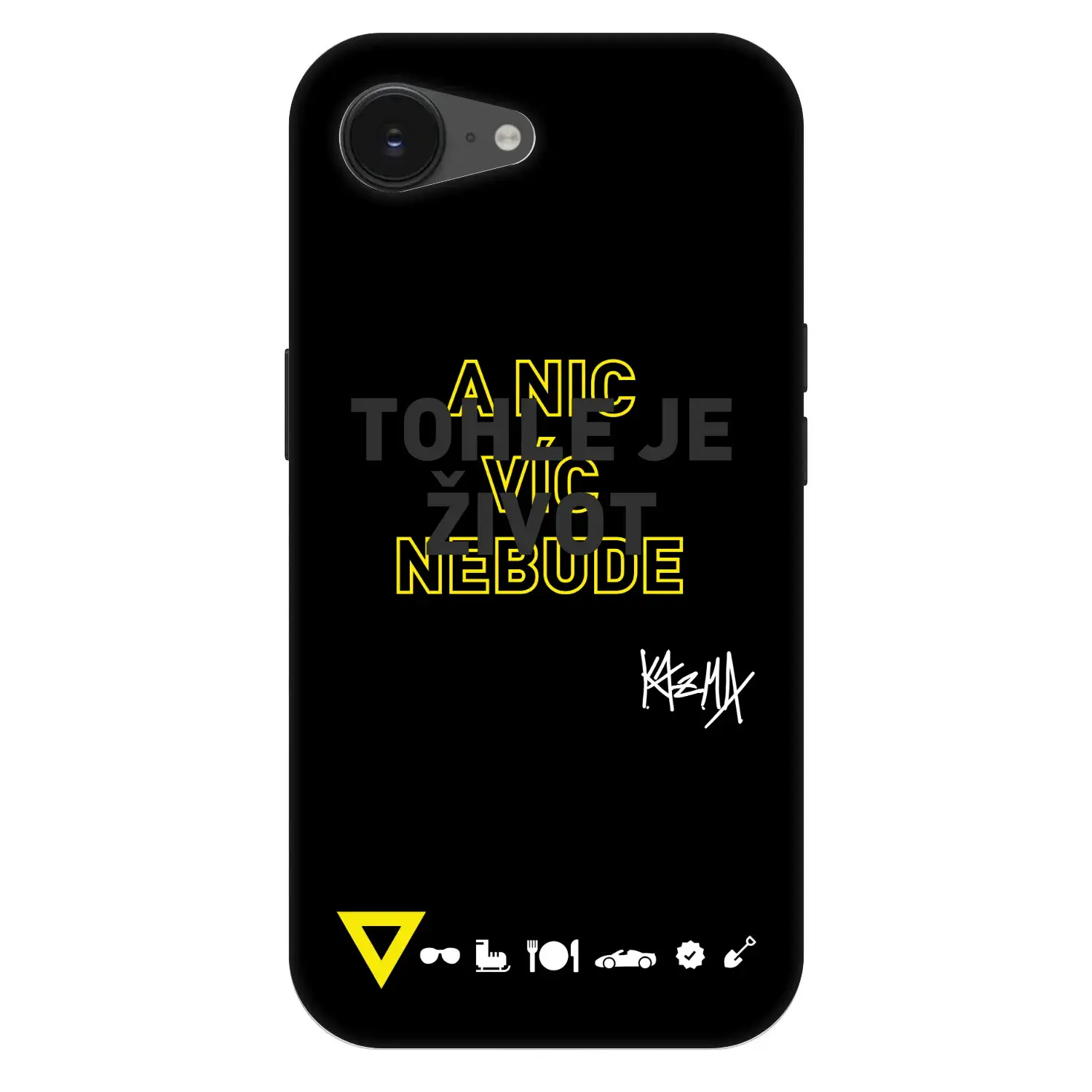 Fashion Case MagSafe Apple iPhone 17e - Kazma - TOHLE JE ŽIVOT A NIC VÍC NEBUDE