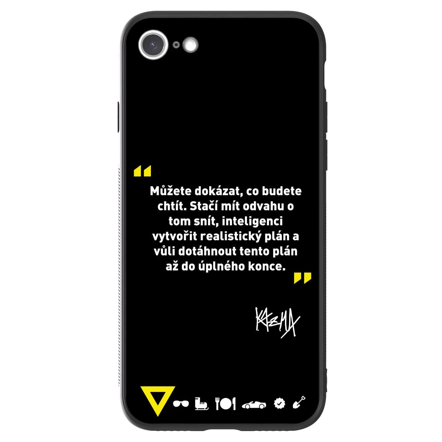 ULTIMATE CASE pro Apple iPhone SE 2022 - Kazma - MŮŽETE DOKÁZAT, CO BUDETE CHTÍT