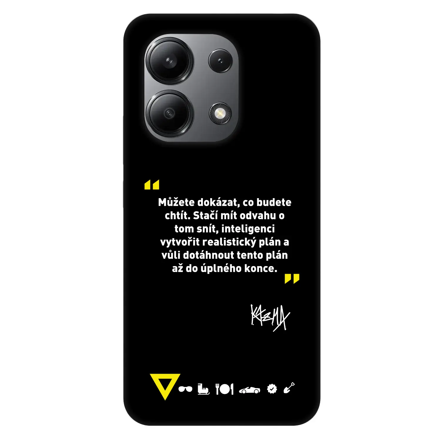 Fashion Case pro Xiaomi Redmi Note 13 4G - Kazma - MŮŽETE DOKÁZAT, CO BUDETE CHTÍT