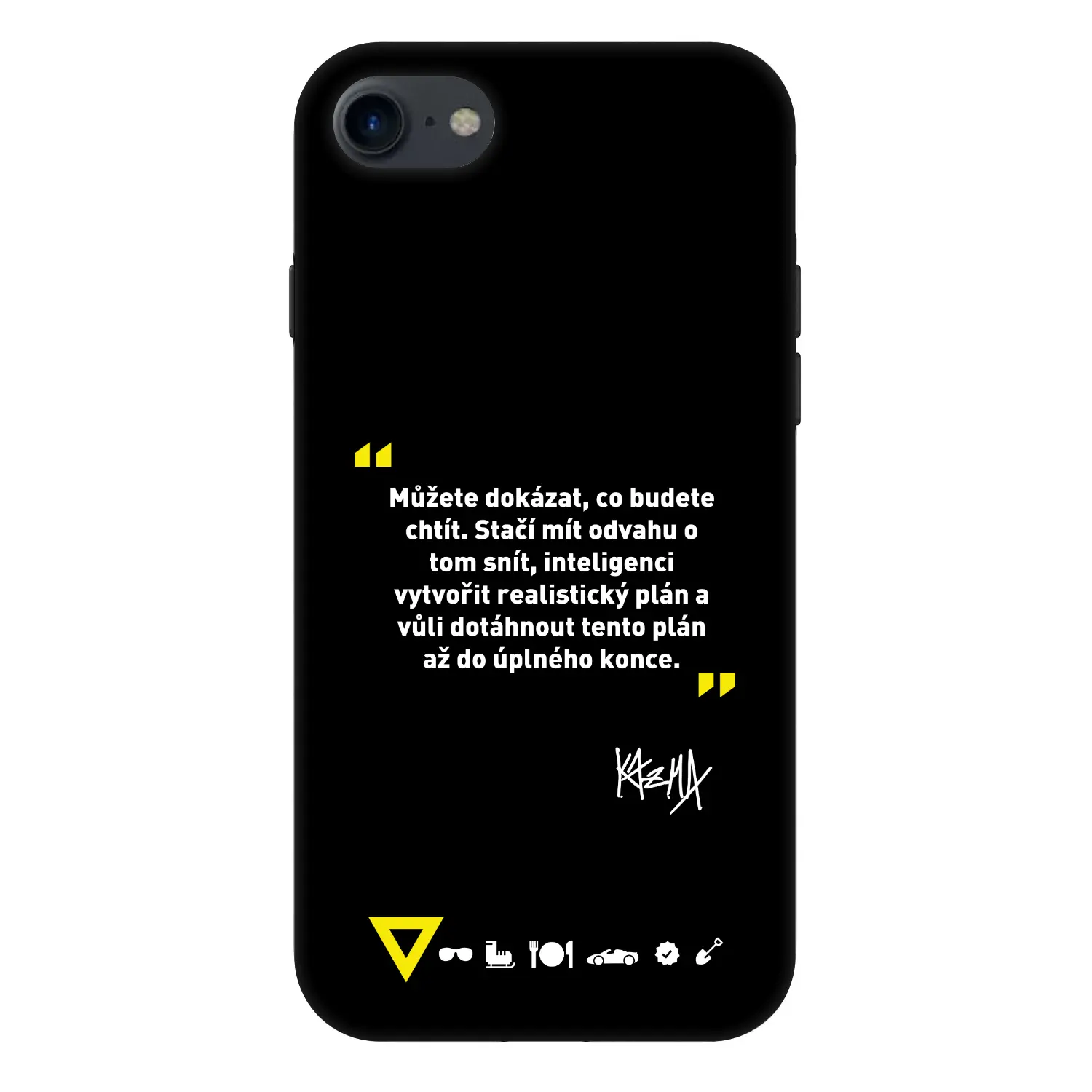 Fashion Case pro Apple iPhone SE 2020 - Kazma - MŮŽETE DOKÁZAT, CO BUDETE CHTÍT