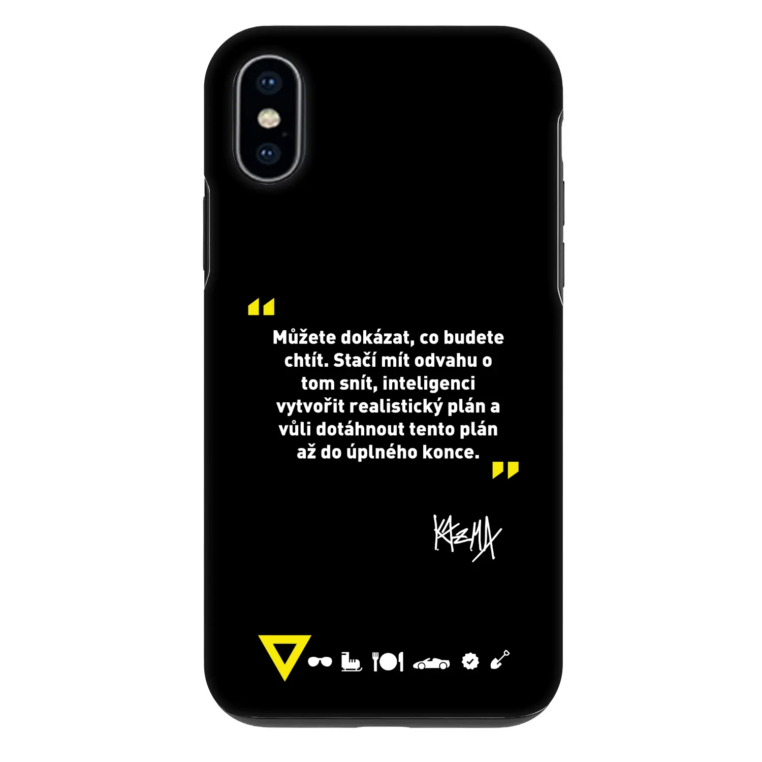 Fashion Case pro Apple iPhone X/XS - Kazma - MŮŽETE DOKÁZAT, CO BUDETE CHTÍT