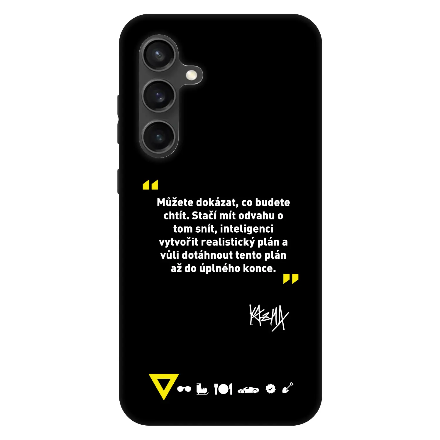 Fashion Case pro Samsung Galaxy S24 FE S721B - Kazma - MŮŽETE DOKÁZAT, CO BUDETE CHTÍT