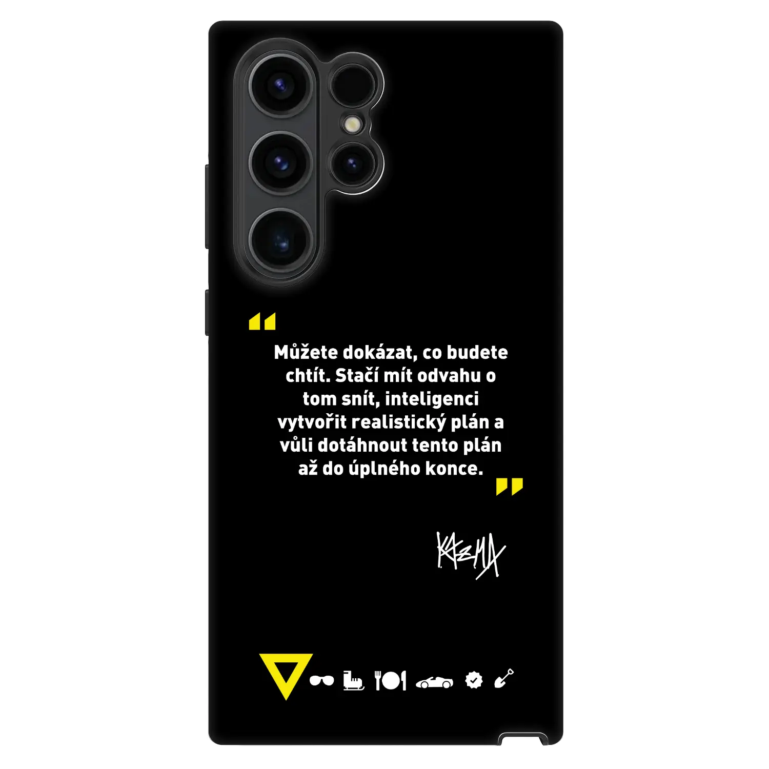 Fashion Case pro Samsung Galaxy S23 Ultra 5G - Kazma - MŮŽETE DOKÁZAT, CO BUDETE CHTÍT