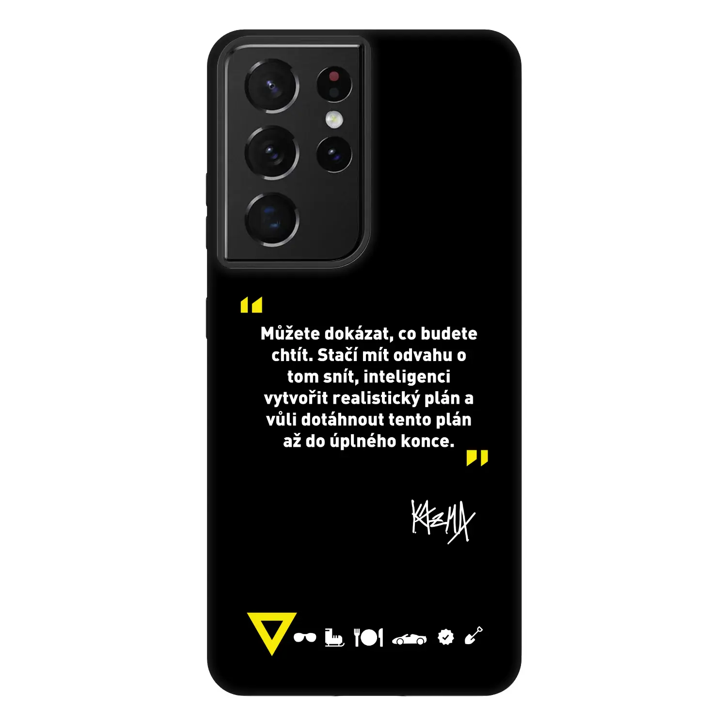 Fashion Case pro Samsung Galaxy S21 Ultra 5G G998B - Kazma - MŮŽETE DOKÁZAT, CO BUDETE CHTÍT