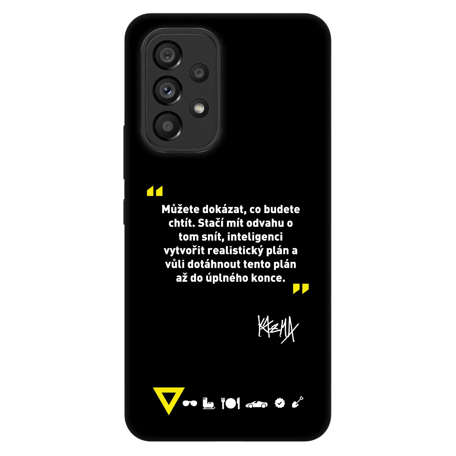 Fashion Case pro Samsung Galaxy A53 5G A536 - Kazma - MŮŽETE DOKÁZAT, CO BUDETE CHTÍT