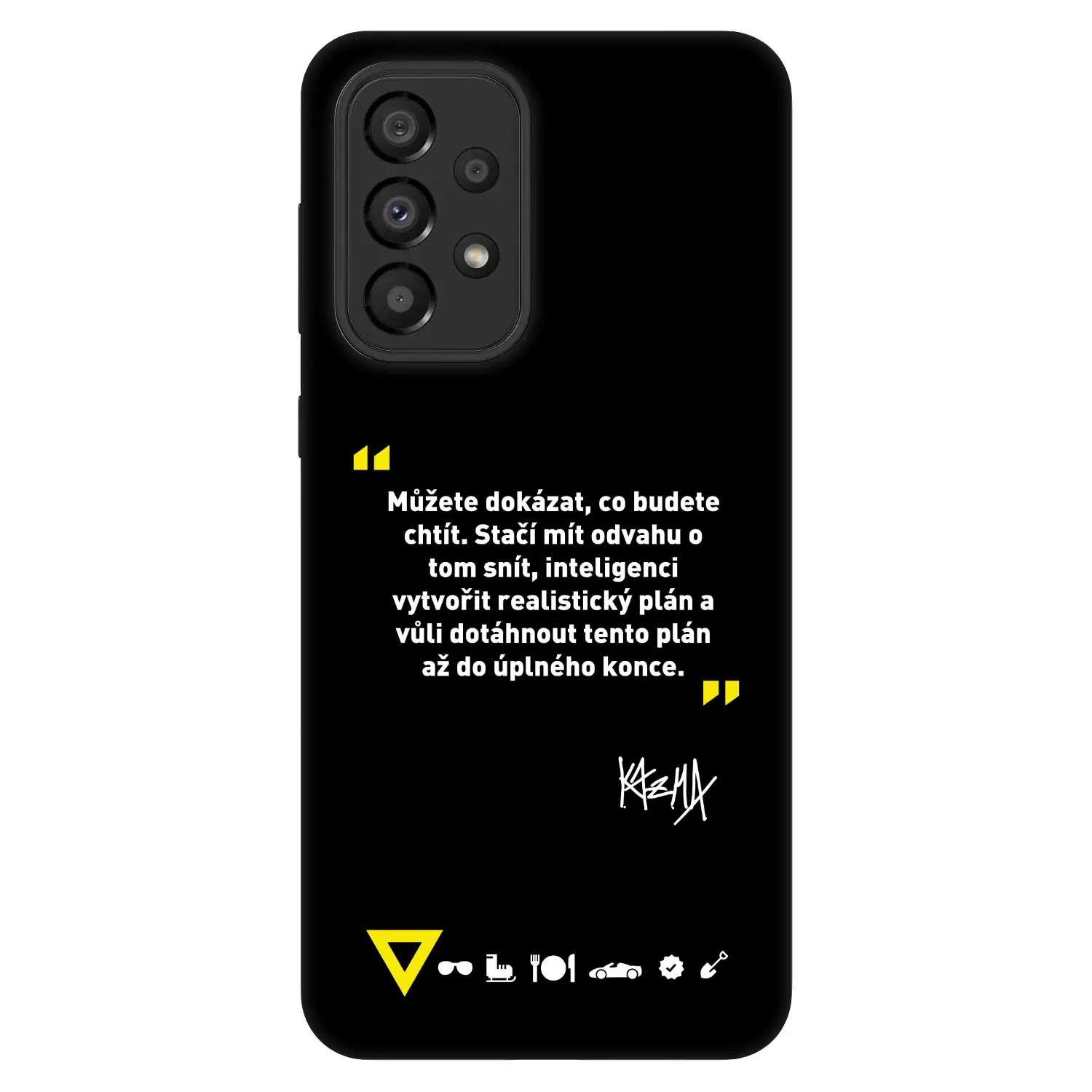 Fashion Case pro Samsung Galaxy A33 5G A336 - Kazma - MŮŽETE DOKÁZAT, CO BUDETE CHTÍT