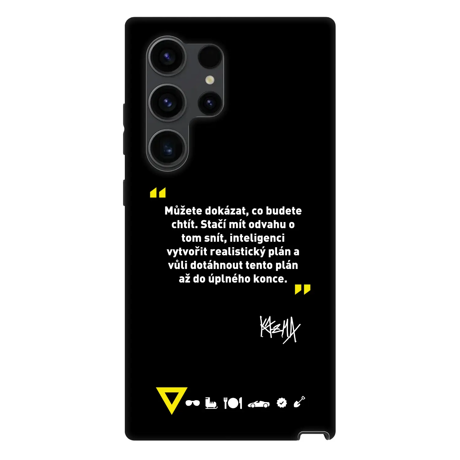 Fashion Case PowerShare pro Samsung Galaxy S24 Ultra S928B 5G - Kazma - MŮŽETE DOKÁZAT, CO BUDETE CHTÍT