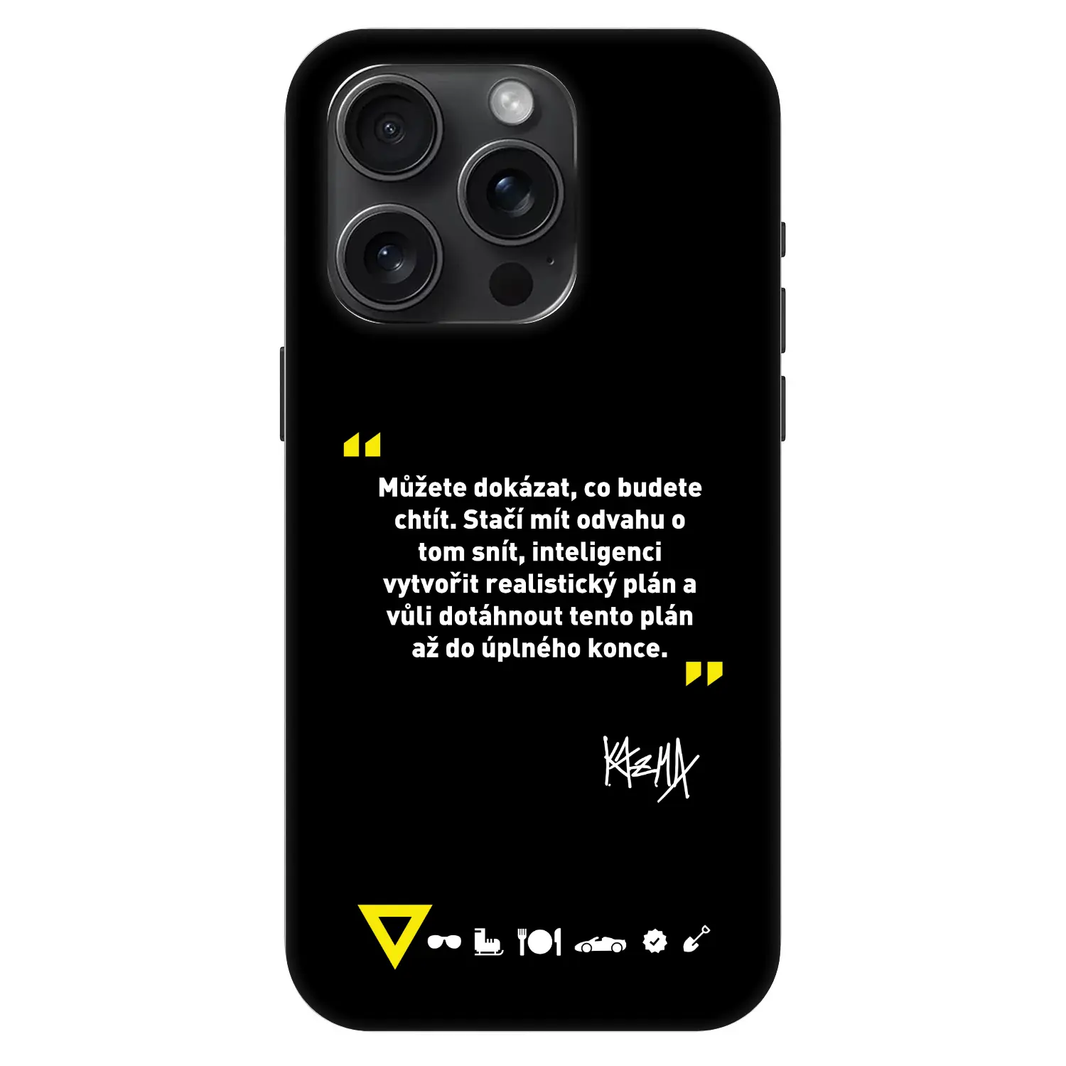 Fashion Case MagSafe Apple iPhone 15 Pro - Kazma - MŮŽETE DOKÁZAT, CO BUDETE CHTÍT