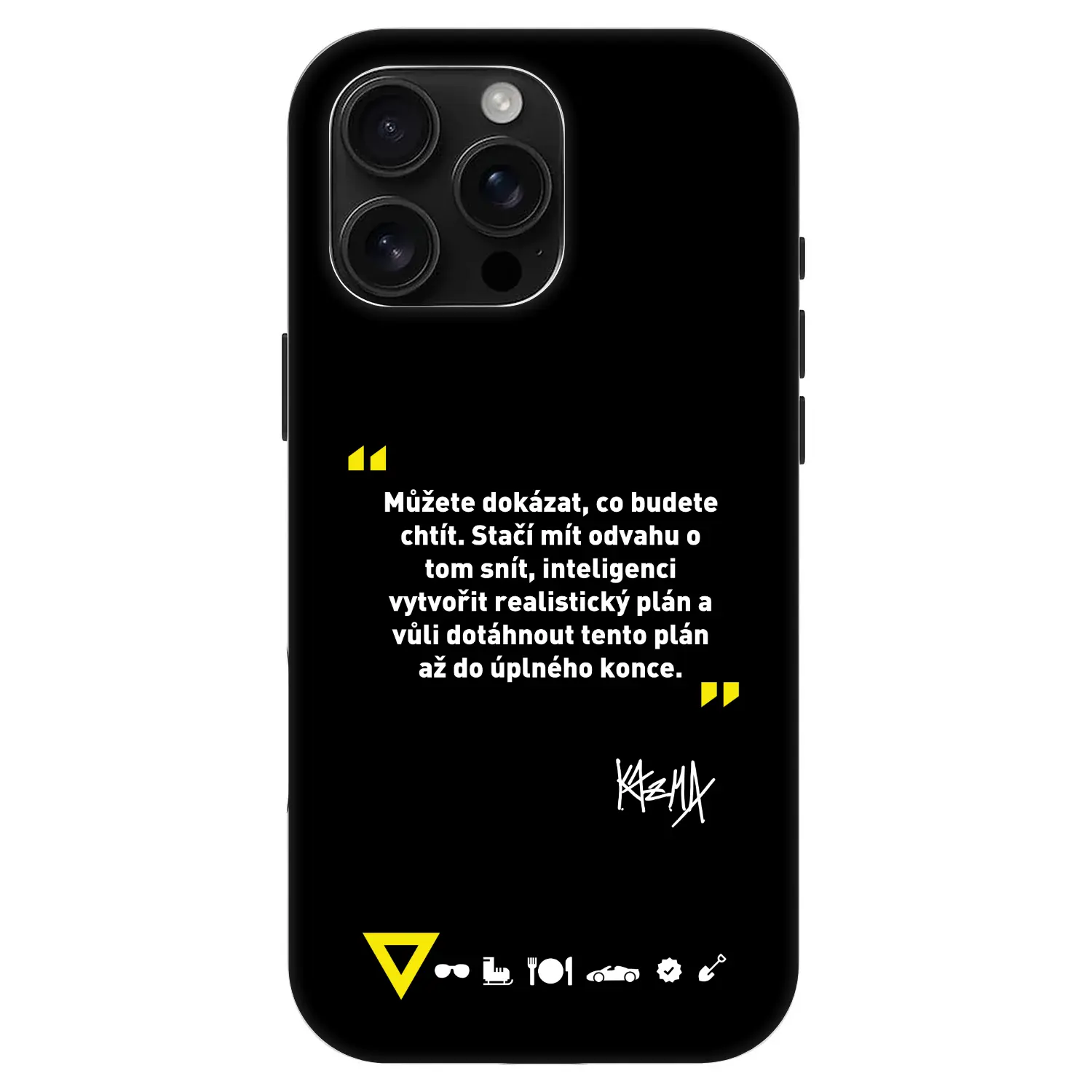 Fashion Case MagSafe Apple iPhone 16 Pro Max - Kazma - MŮŽETE DOKÁZAT, CO BUDETE CHTÍT