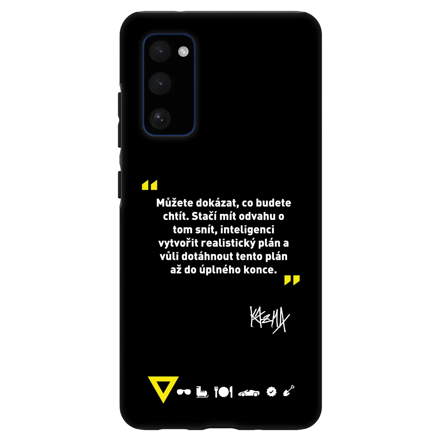 Fashion Case pro Samsung Galaxy S20 FE - Kazma - MŮŽETE DOKÁZAT, CO BUDETE CHTÍT
