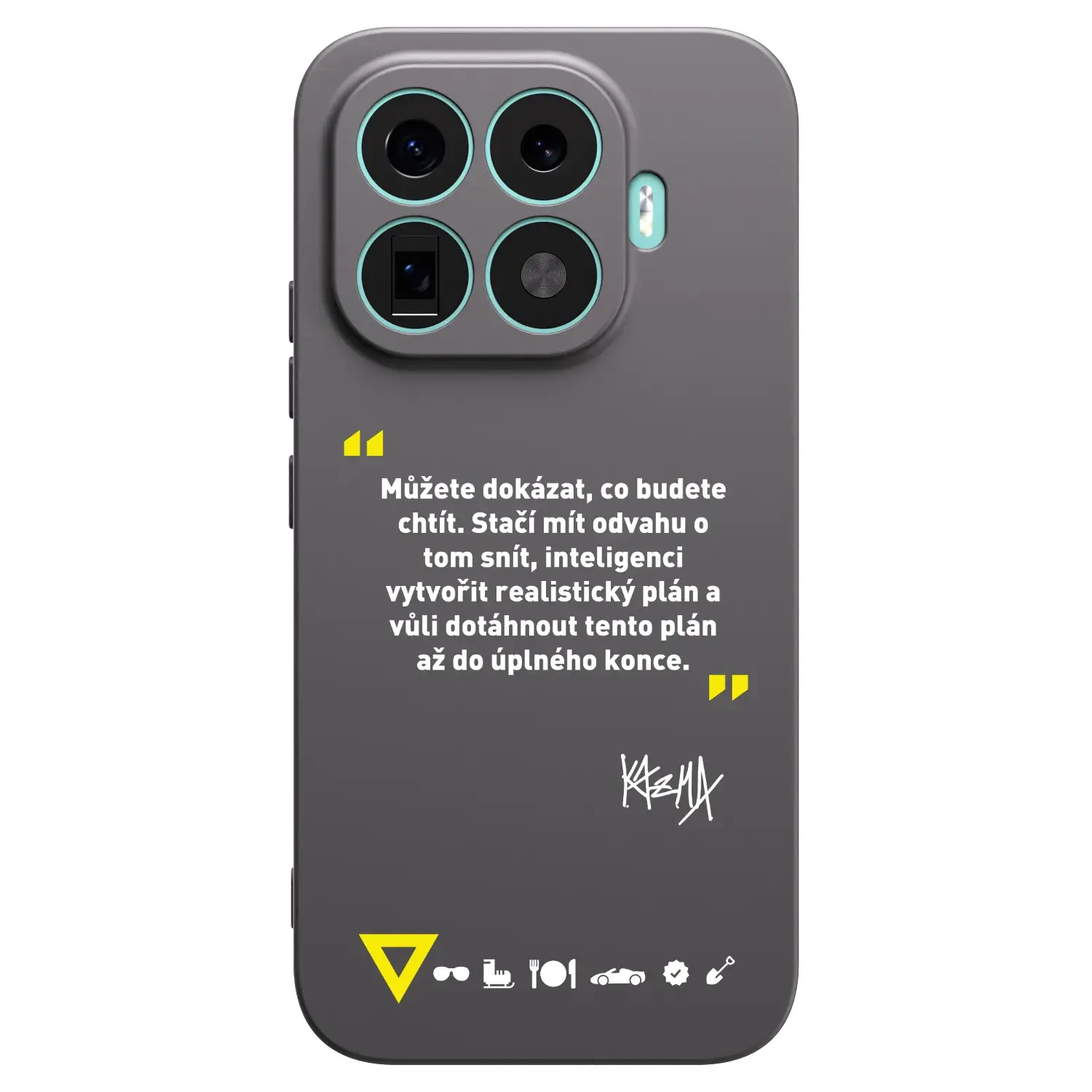 Silikonový černý obal pro Xiaomi 17T - Kazma - MŮŽETE DOKÁZAT, CO BUDETE CHTÍT