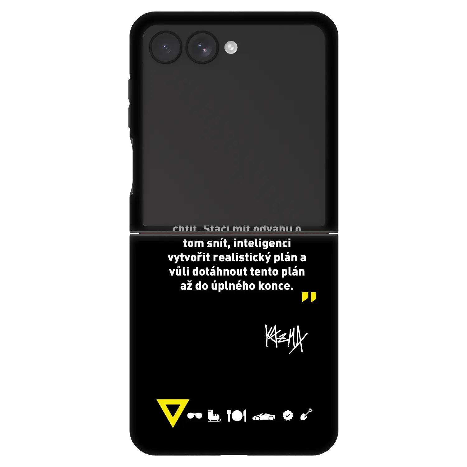 Fashion Case pro Samsung Galaxy Z Flip7 5G - Kazma - MŮŽETE DOKÁZAT, CO BUDETE CHTÍT