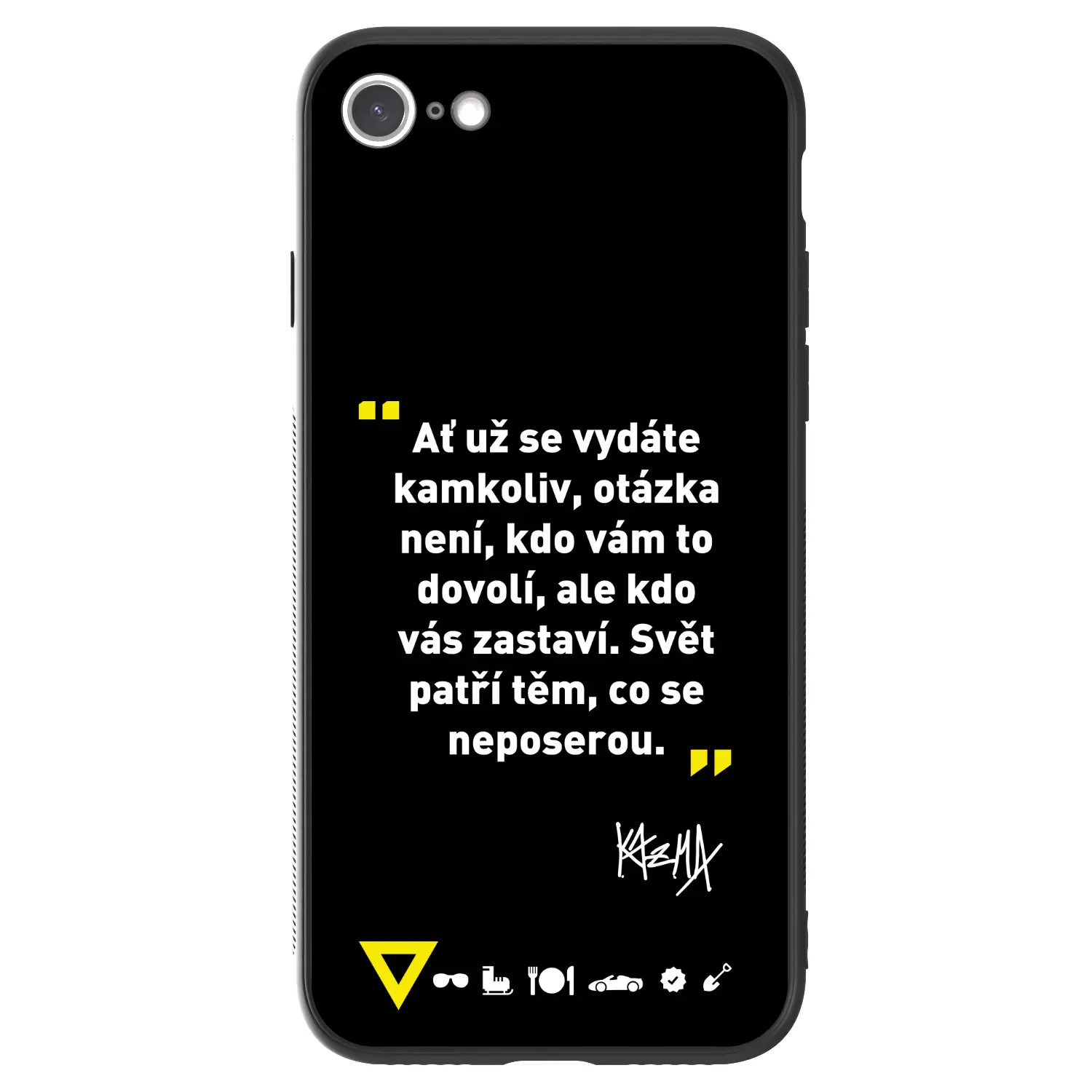 ULTIMATE CASE pro Apple iPhone SE 2020 - Kazma - SVĚT PATŘÍ TĚM, CO SE NEPOSEROU