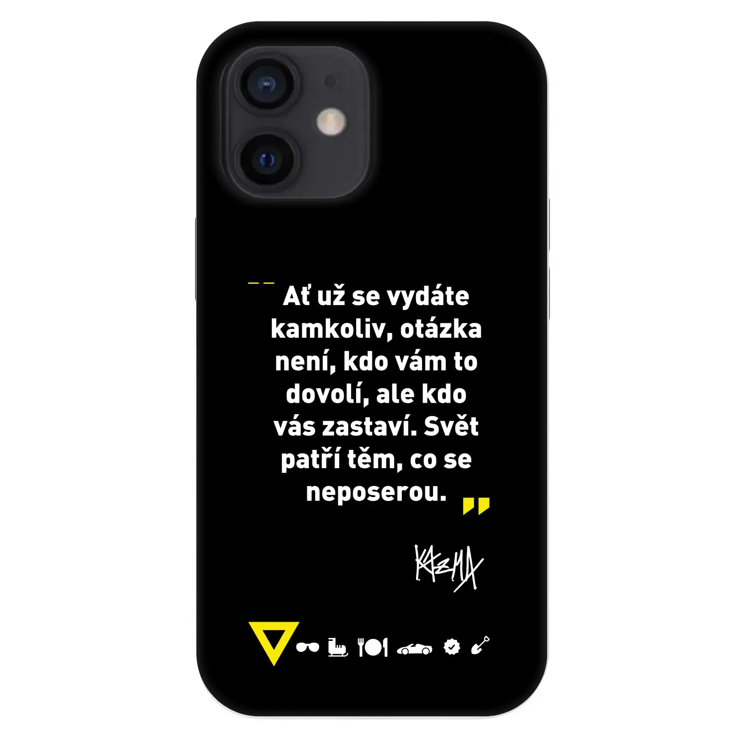 Fashion Case pro Apple iPhone 12 mini - Kazma - SVĚT PATŘÍ TĚM, CO SE NEPOSEROU