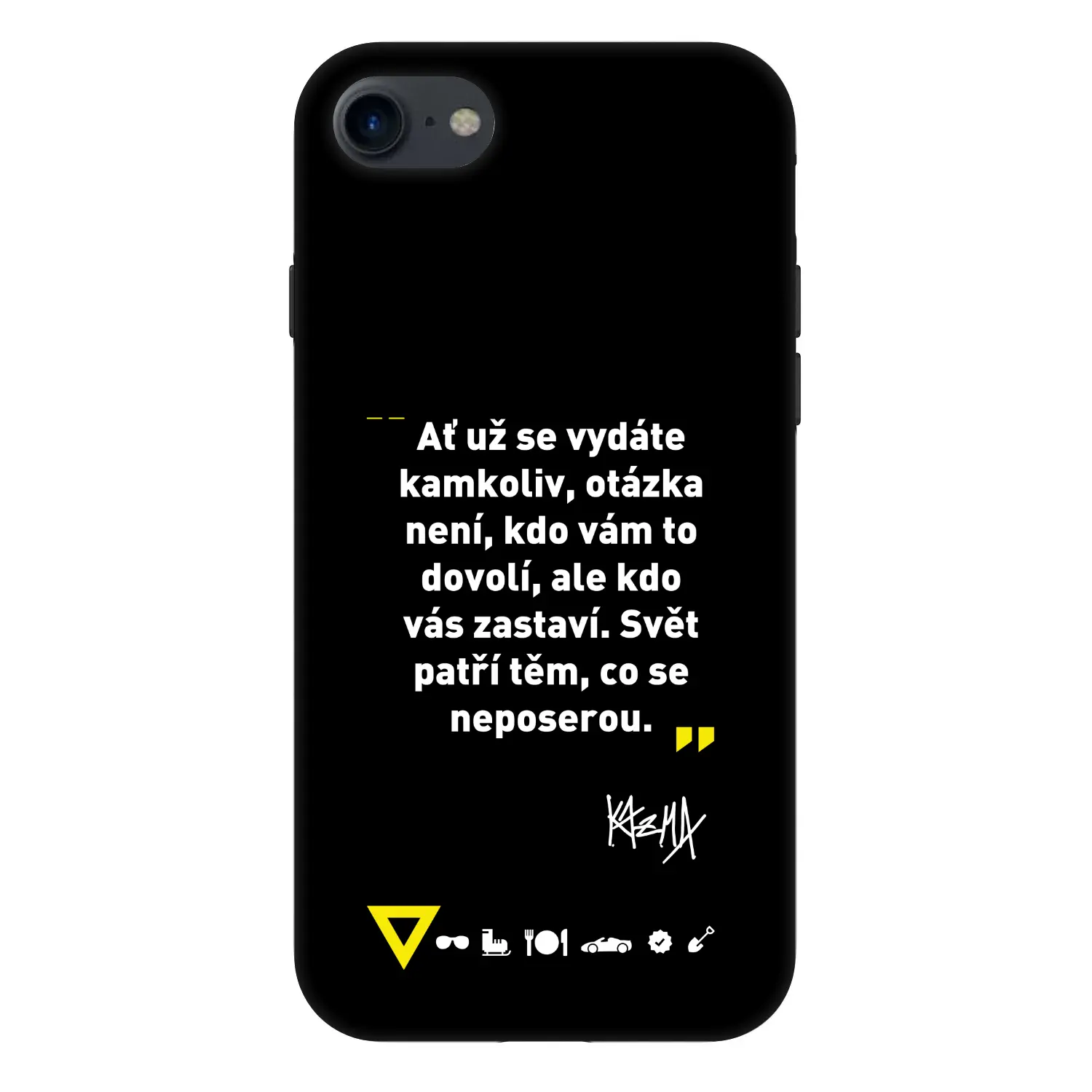 Fashion Case pro Apple iPhone SE 2020 - Kazma - SVĚT PATŘÍ TĚM, CO SE NEPOSEROU