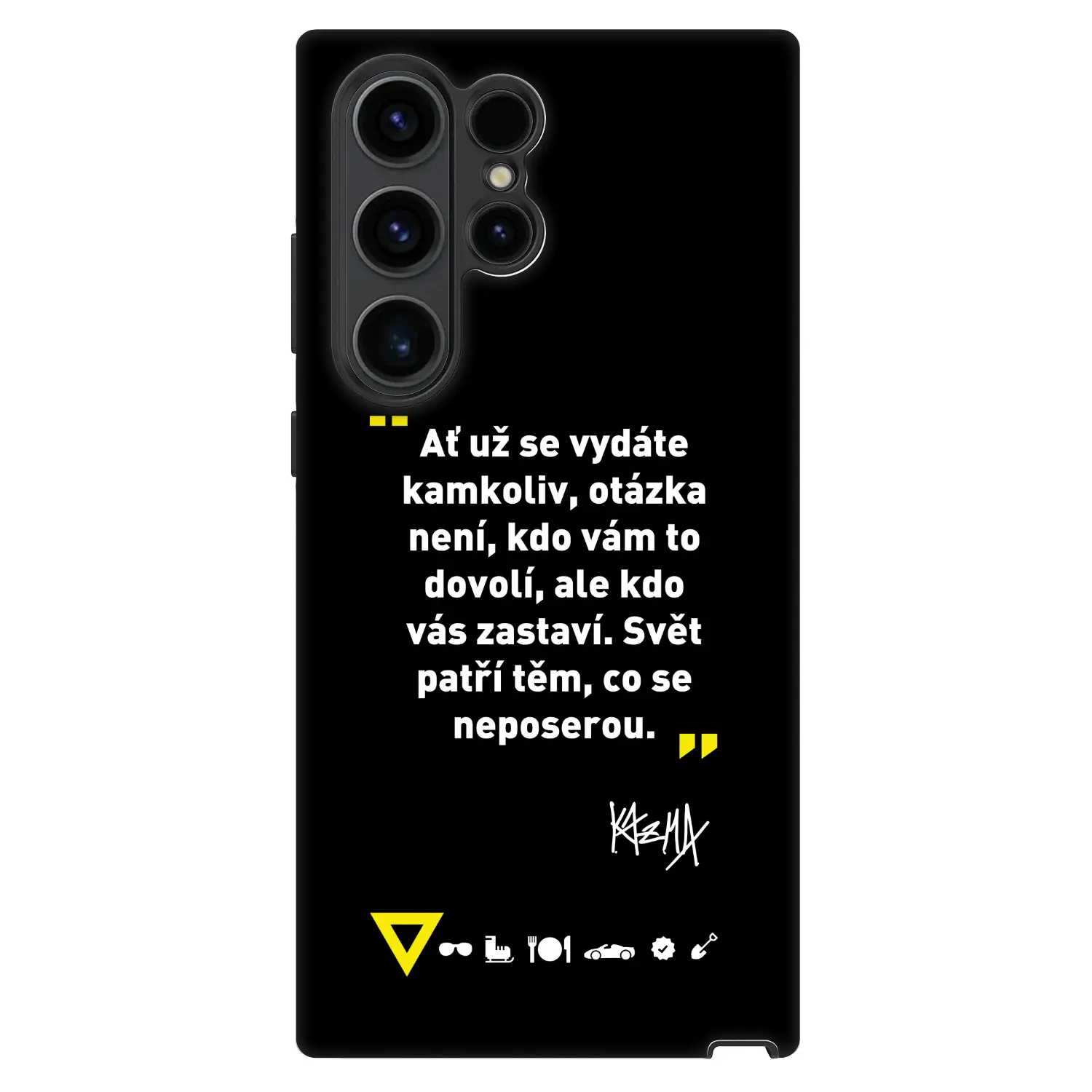Fashion Case pro Samsung Galaxy S23 Ultra 5G - Kazma - SVĚT PATŘÍ TĚM, CO SE NEPOSEROU