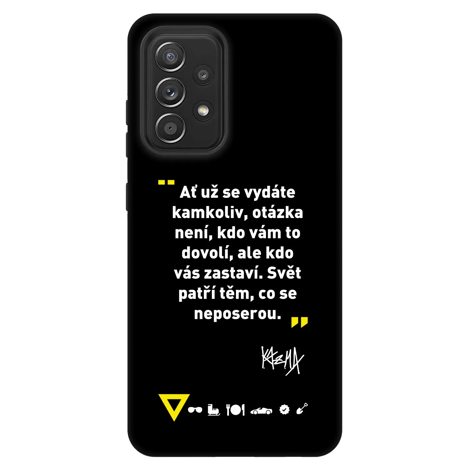 Fashion Case pro Samsung Galaxy A52s 5G A528B - Kazma - SVĚT PATŘÍ TĚM, CO SE NEPOSEROU