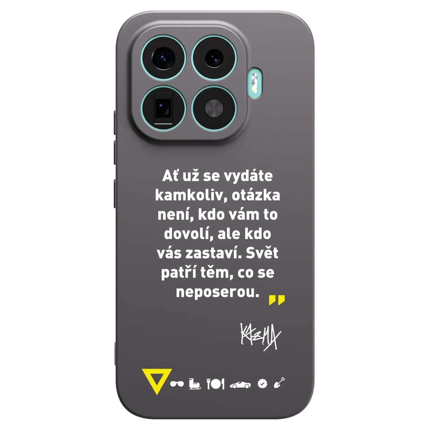 Silikonový černý obal pro Xiaomi 17T - Kazma - SVĚT PATŘÍ TĚM, CO SE NEPOSEROU