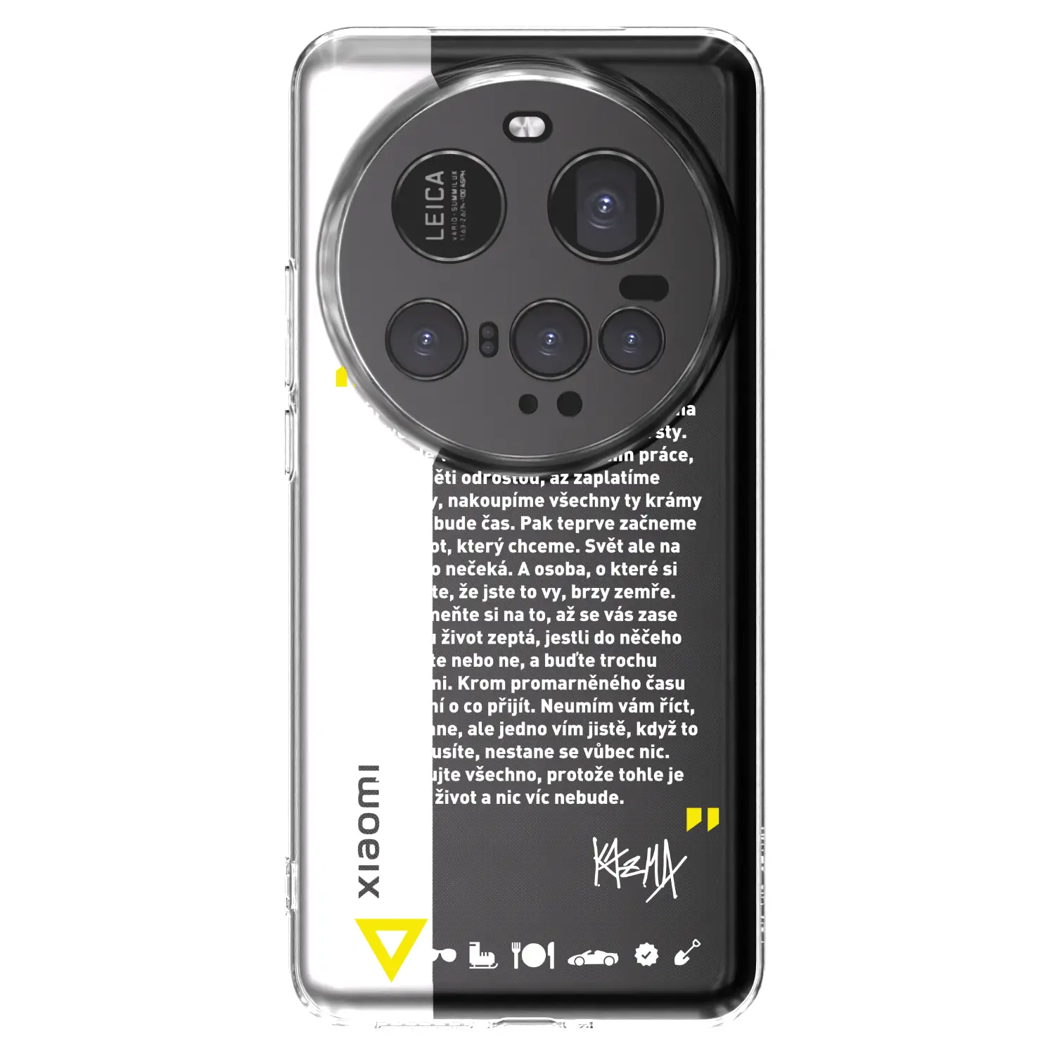 Silikonový průhledný obal pro Xiaomi 15 Ultra - Kazma - BUĎTE TROCHU YESMANI
