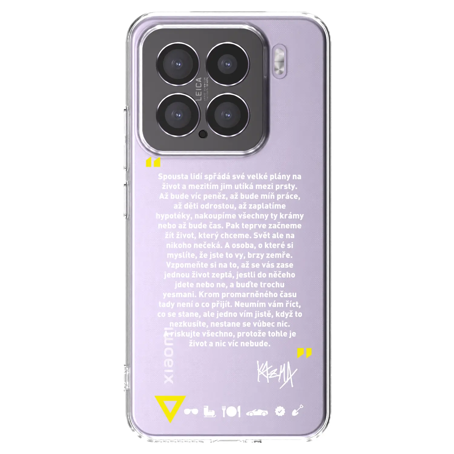 Silikonový průhledný obal pro Xiaomi 15 - Kazma - BUĎTE TROCHU YESMANI