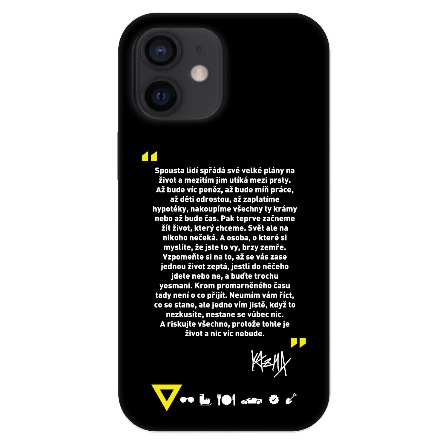 Fashion Case pro Apple iPhone 12 mini - Kazma - BUĎTE TROCHU YESMANI