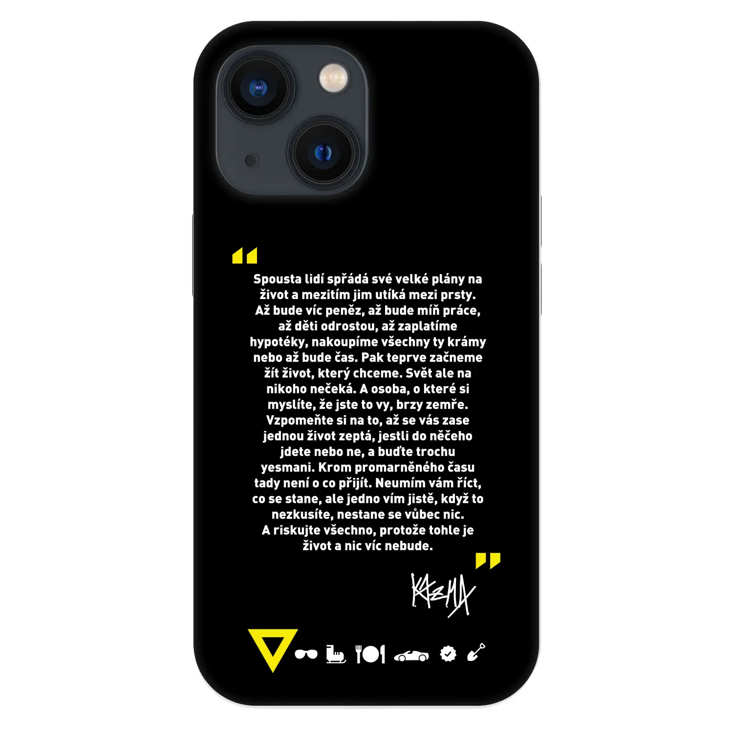 Fashion Case pro Apple iPhone 13 mini - Kazma - BUĎTE TROCHU YESMANI