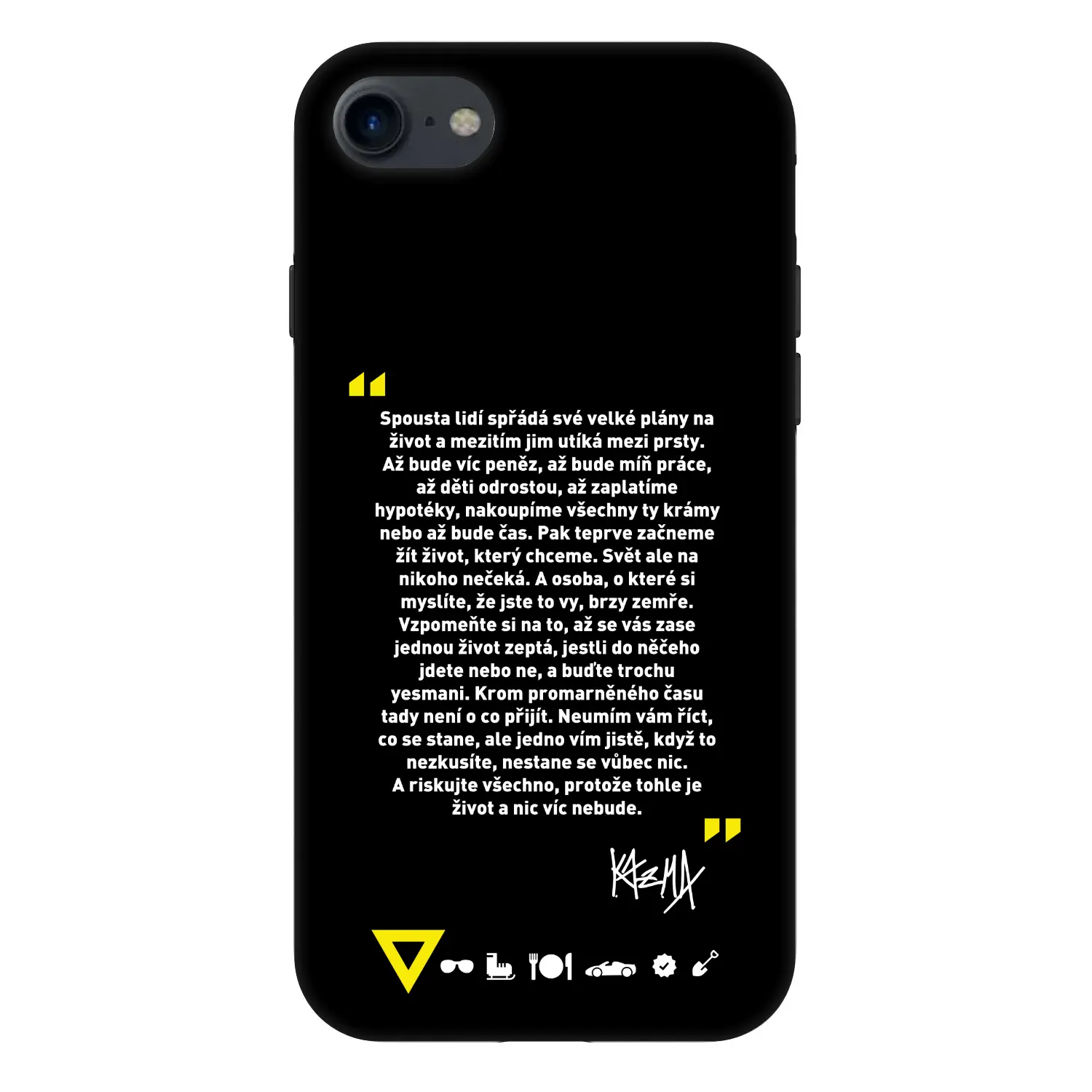 Fashion Case pro Apple iPhone SE 2022 - Kazma - BUĎTE TROCHU YESMANI