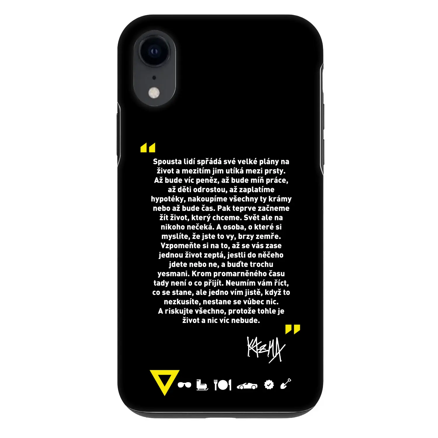 Fashion Case pro Apple iPhone XR - Kazma - BUĎTE TROCHU YESMANI