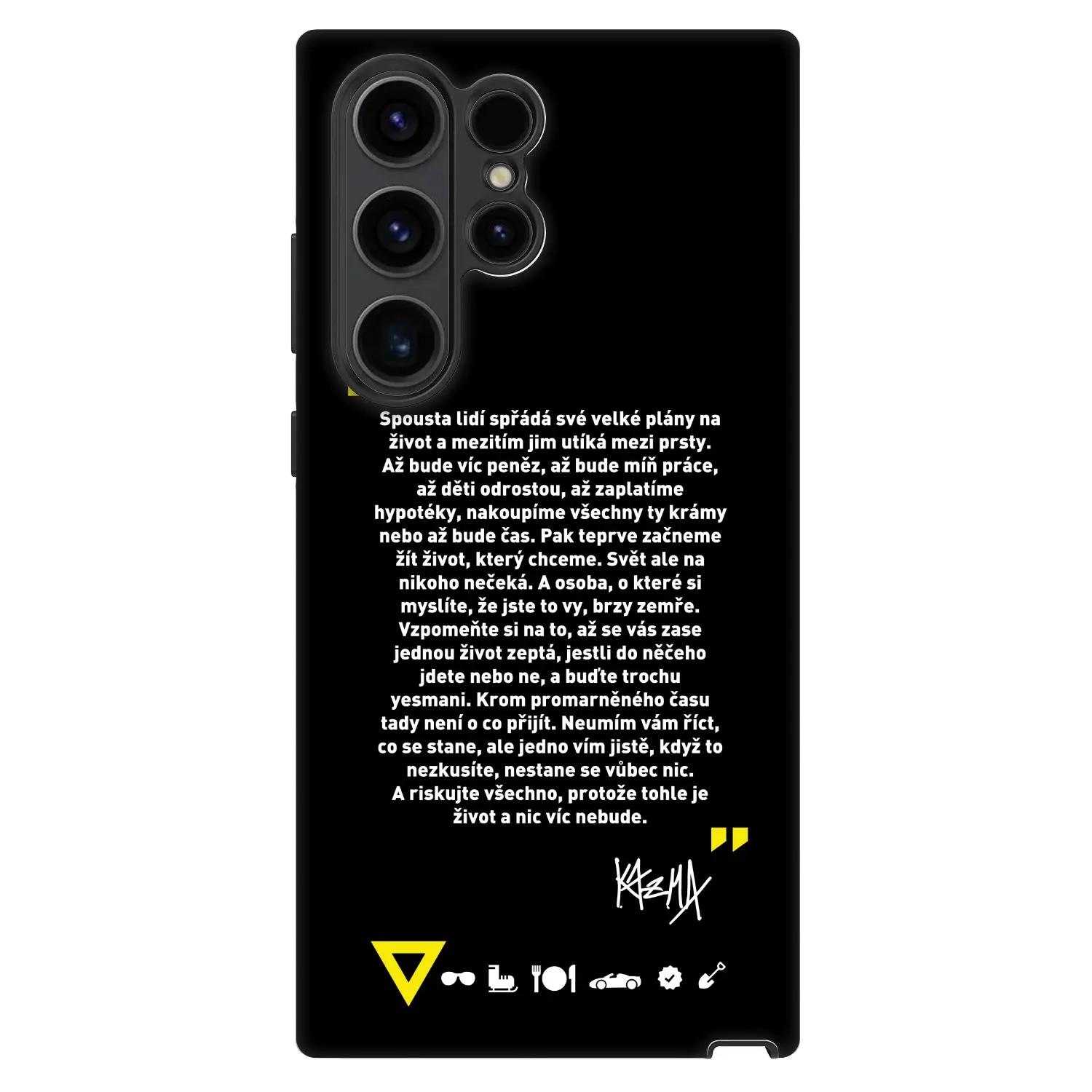 Fashion Case pro Samsung Galaxy S23 Ultra 5G - Kazma - BUĎTE TROCHU YESMANI