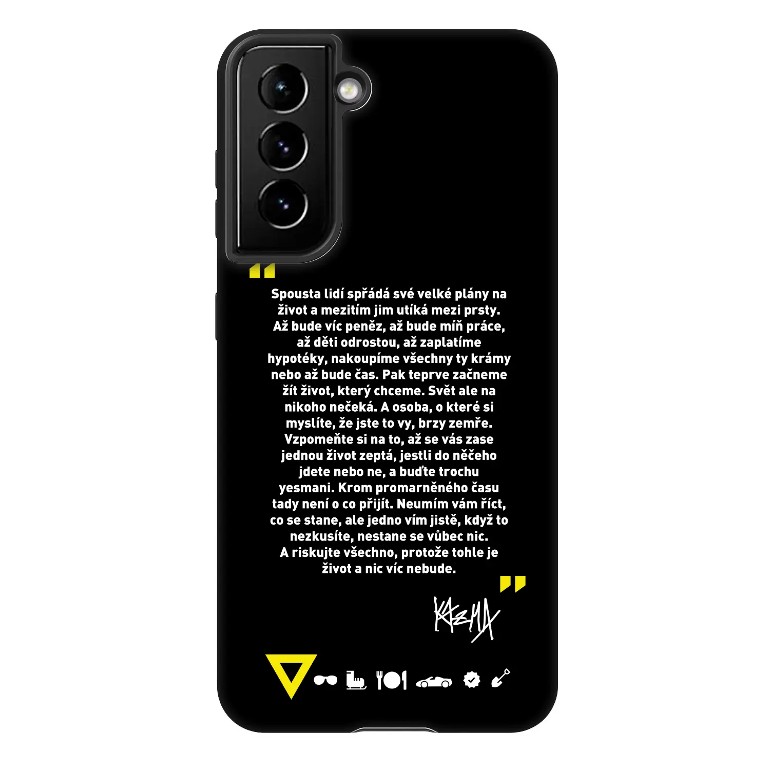Fashion Case pro Samsung Galaxy S22 5G - Kazma - BUĎTE TROCHU YESMANI