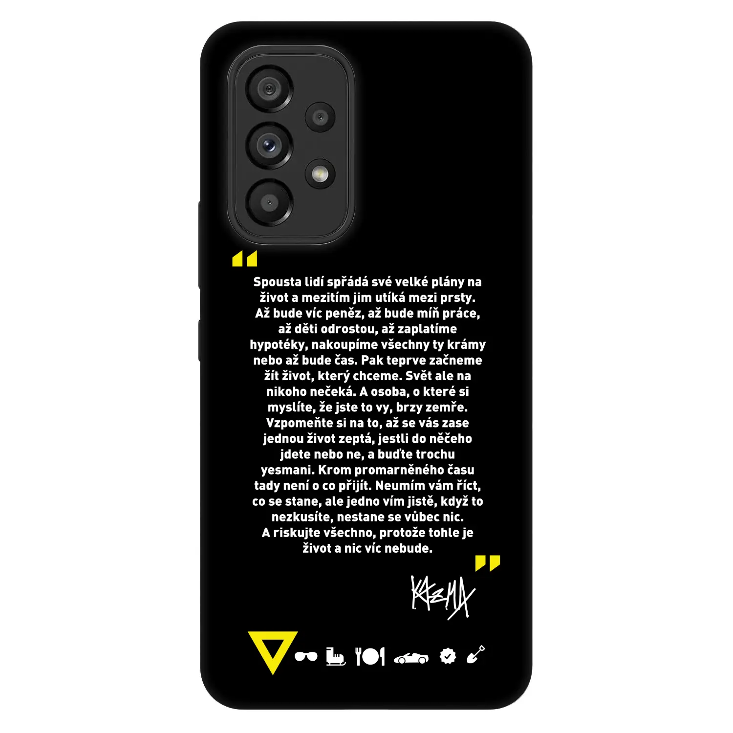 Fashion Case pro Samsung Galaxy A53 5G A536 - Kazma - BUĎTE TROCHU YESMANI